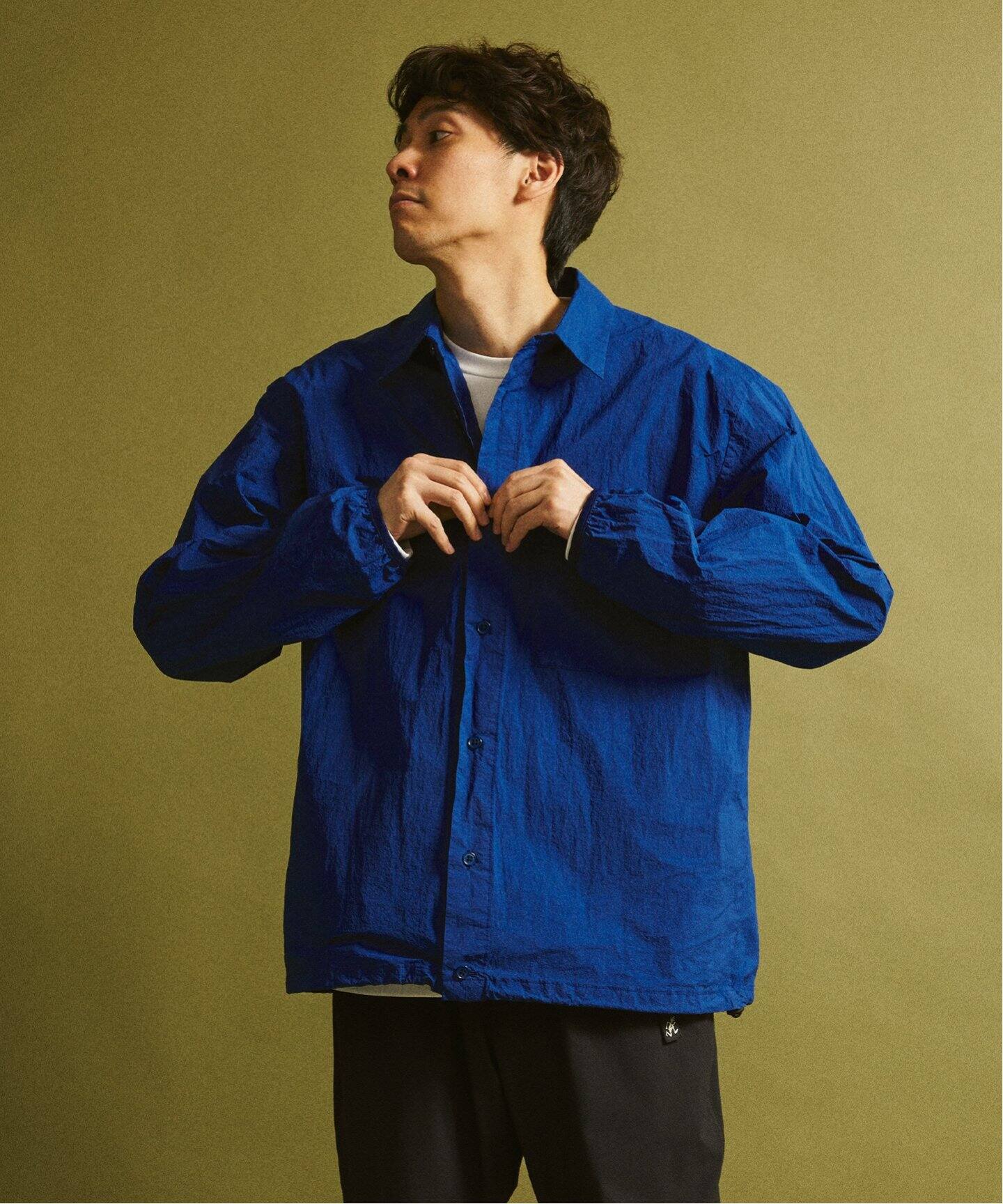 STILL BY HAND Garment-dye shirt blouson BL01243（カバーオール