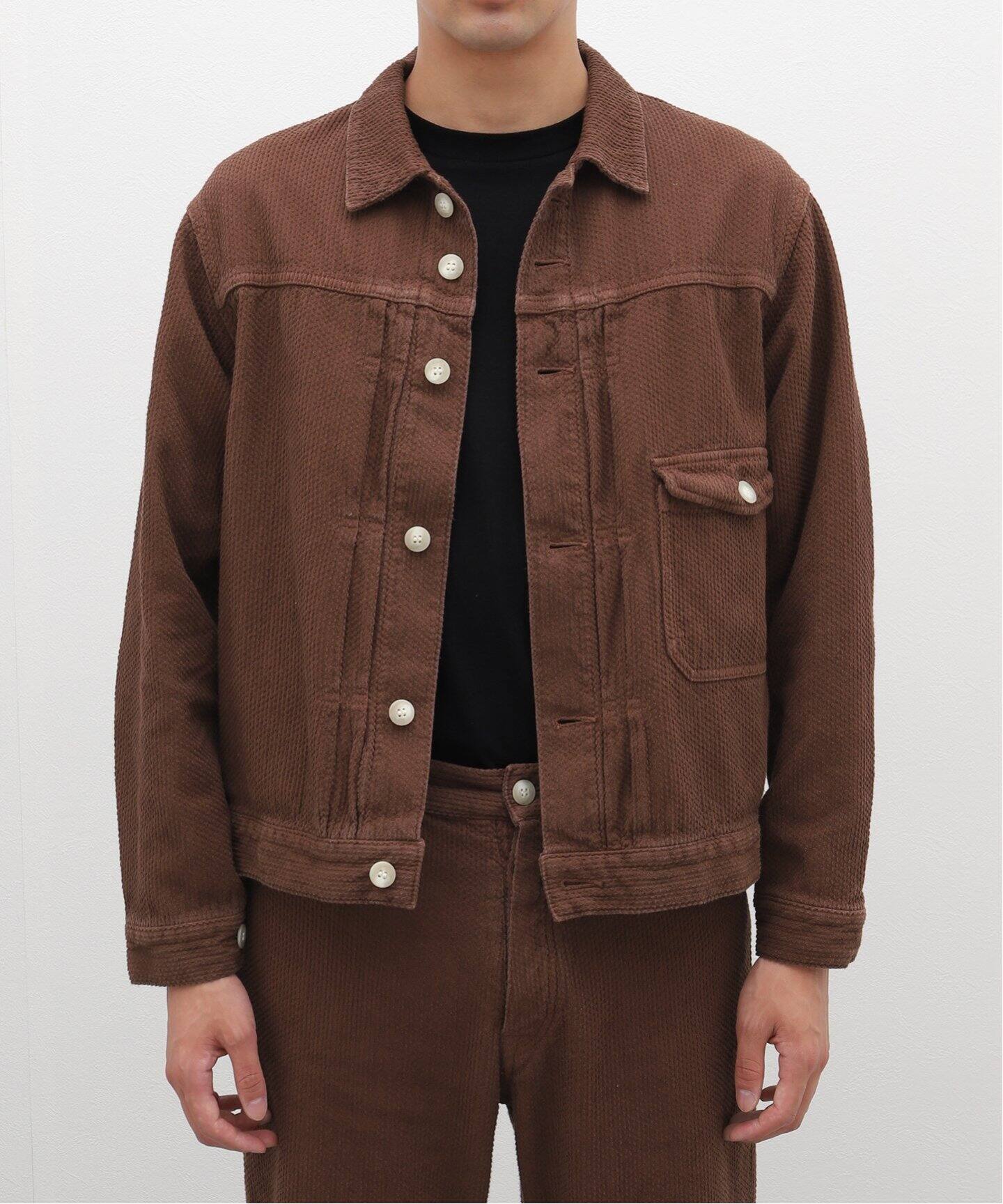 INNAT / インアット SASHIKO TYPE-1 TRUCKER JACKET J03A（デニム 