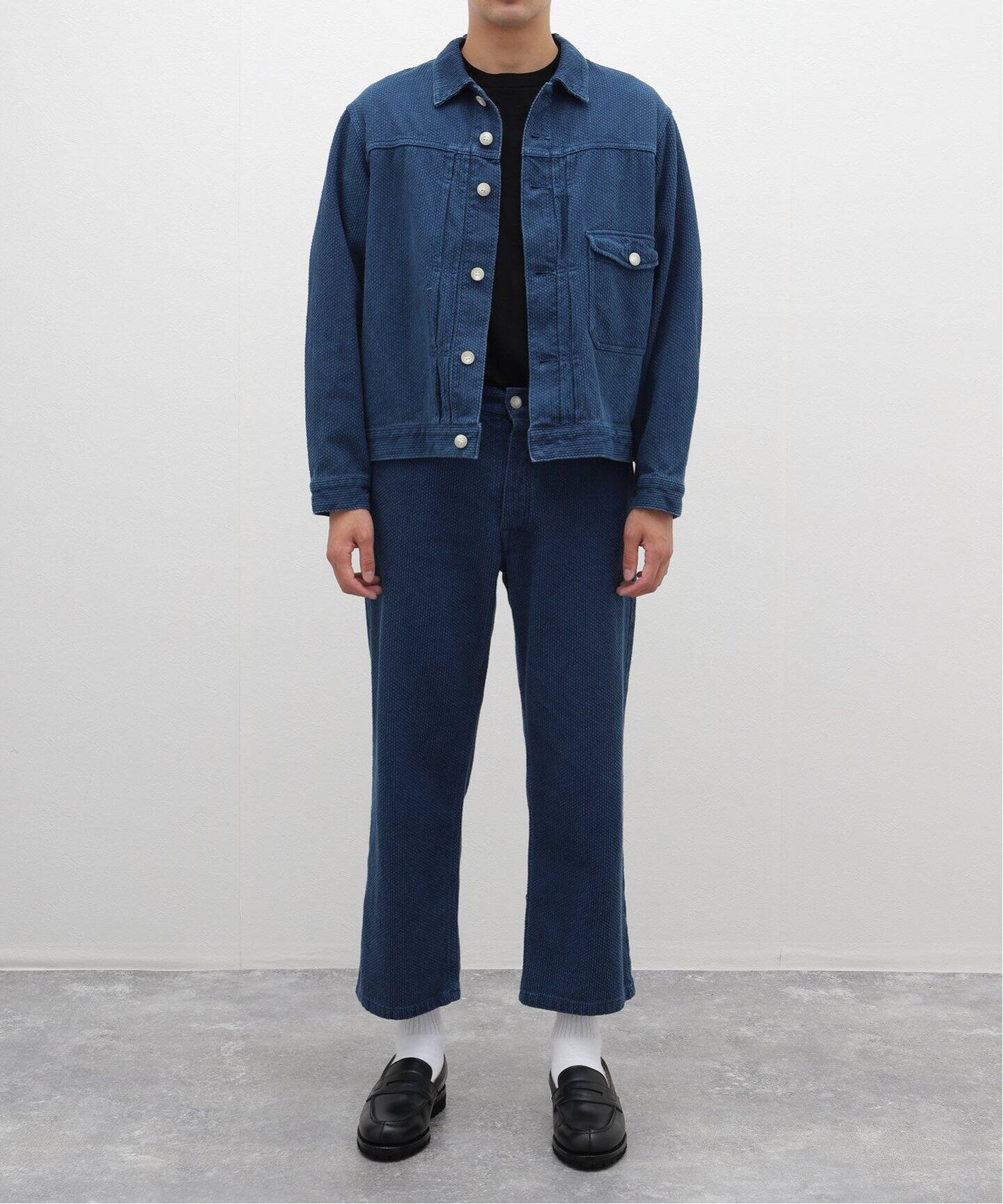 INNAT / インアット HAND-DYED SASHIKO TYPE-1 TRUCKER J J03B（デニム  