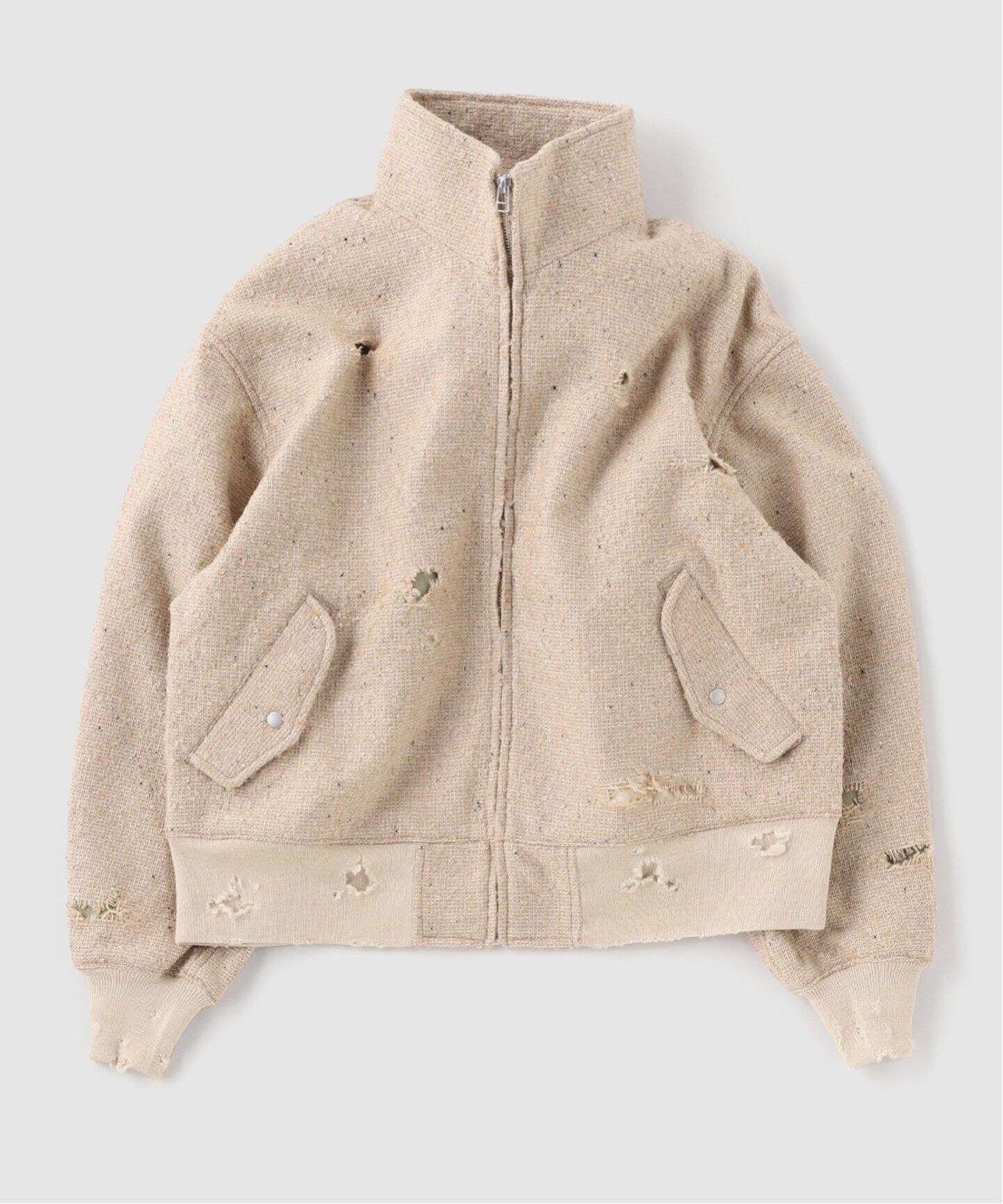 新品】ANACHRONORM/ ダメージツイードドリズラージャケット