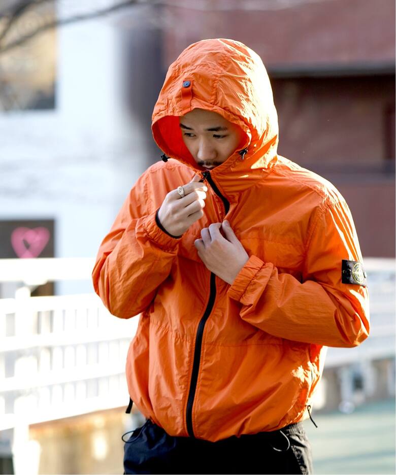 STONEISLAND / ストーンアイランド】フーデッドライトブルゾン 