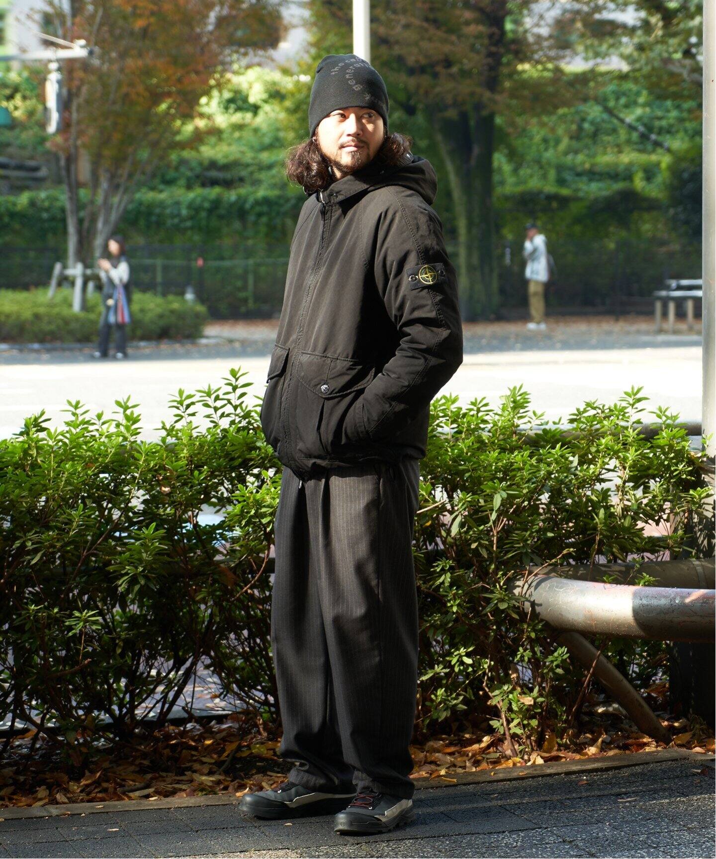 STONEISLAND / ストーンアイランド】フーデッドミリタリーダウン 
