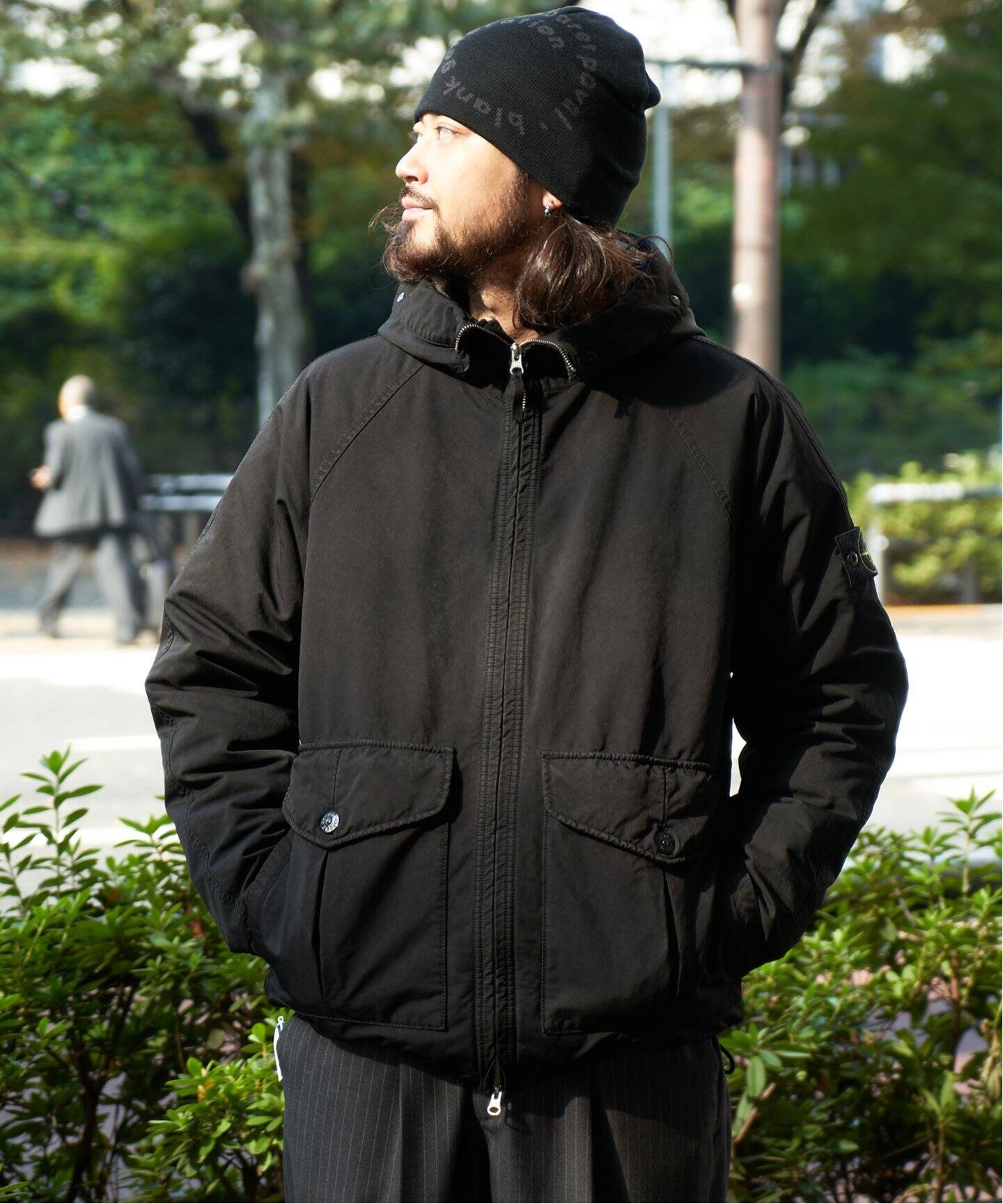 STONEISLAND / ストーンアイランド】フーデッドミリタリーダウン 