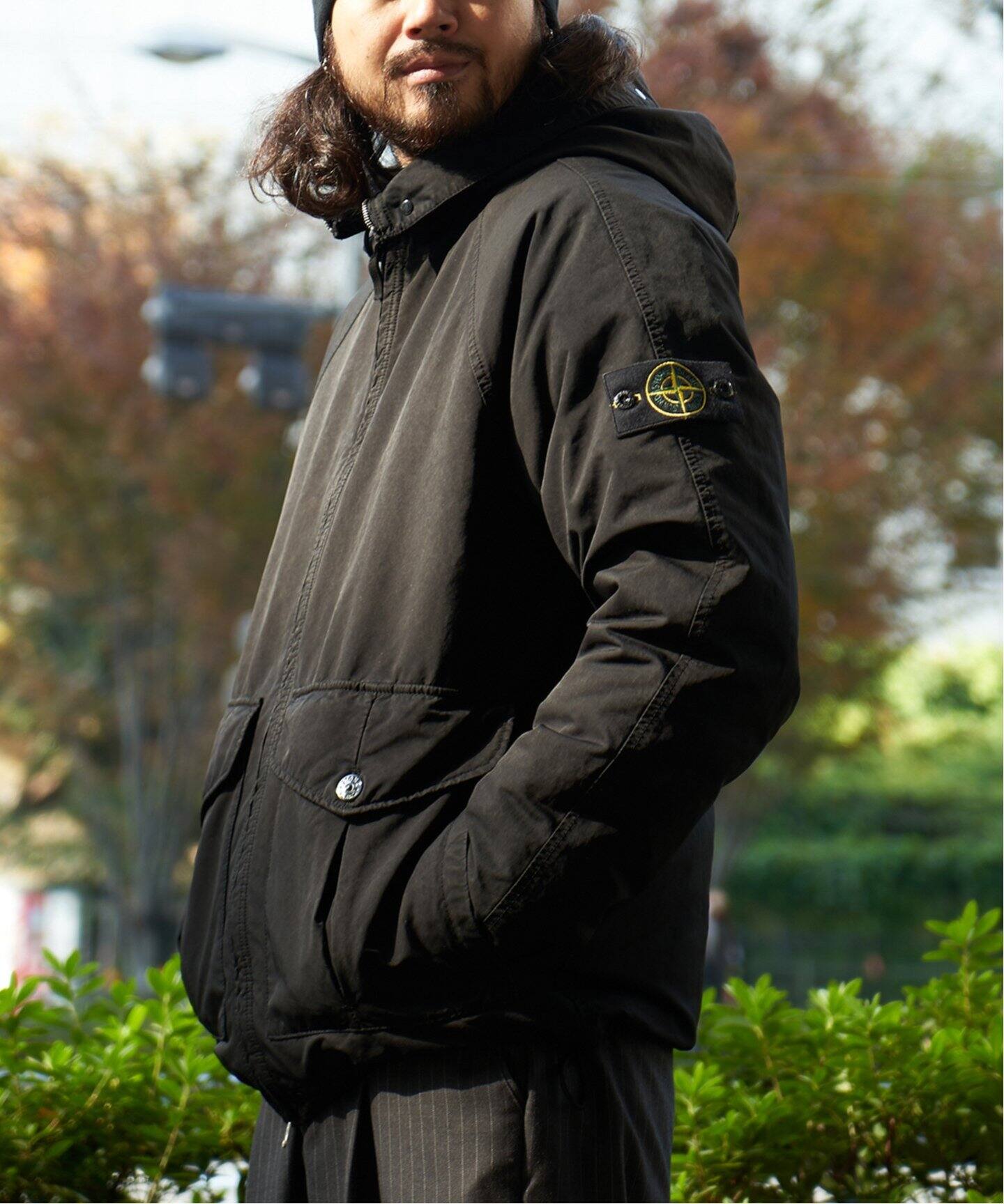 STONEISLAND / ストーンアイランド】フーデッドミリタリーダウン  