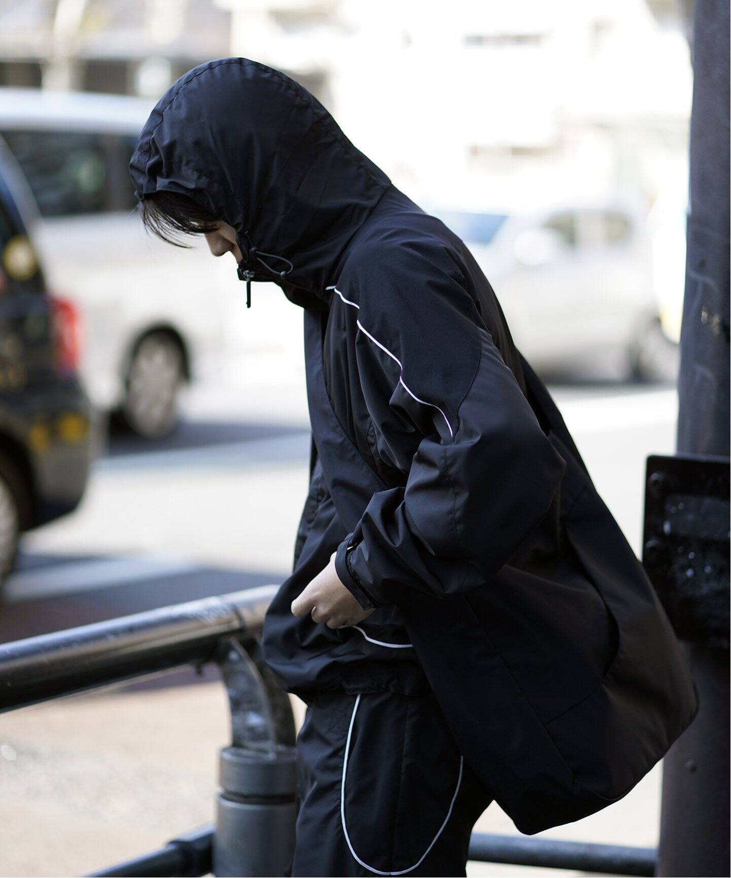 cabaret poval / キャバレーポバール】BREATHABLE HOODED TRACK JK 