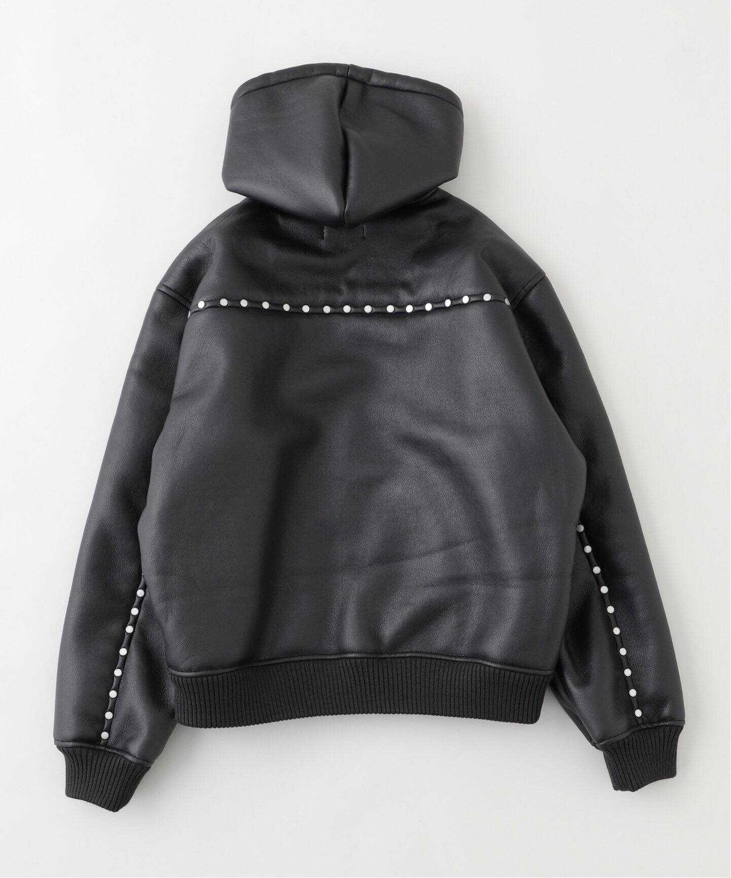 AFB / エーエフビー】STUDDED HOODED BOMBER JACKET（ミリタリー 