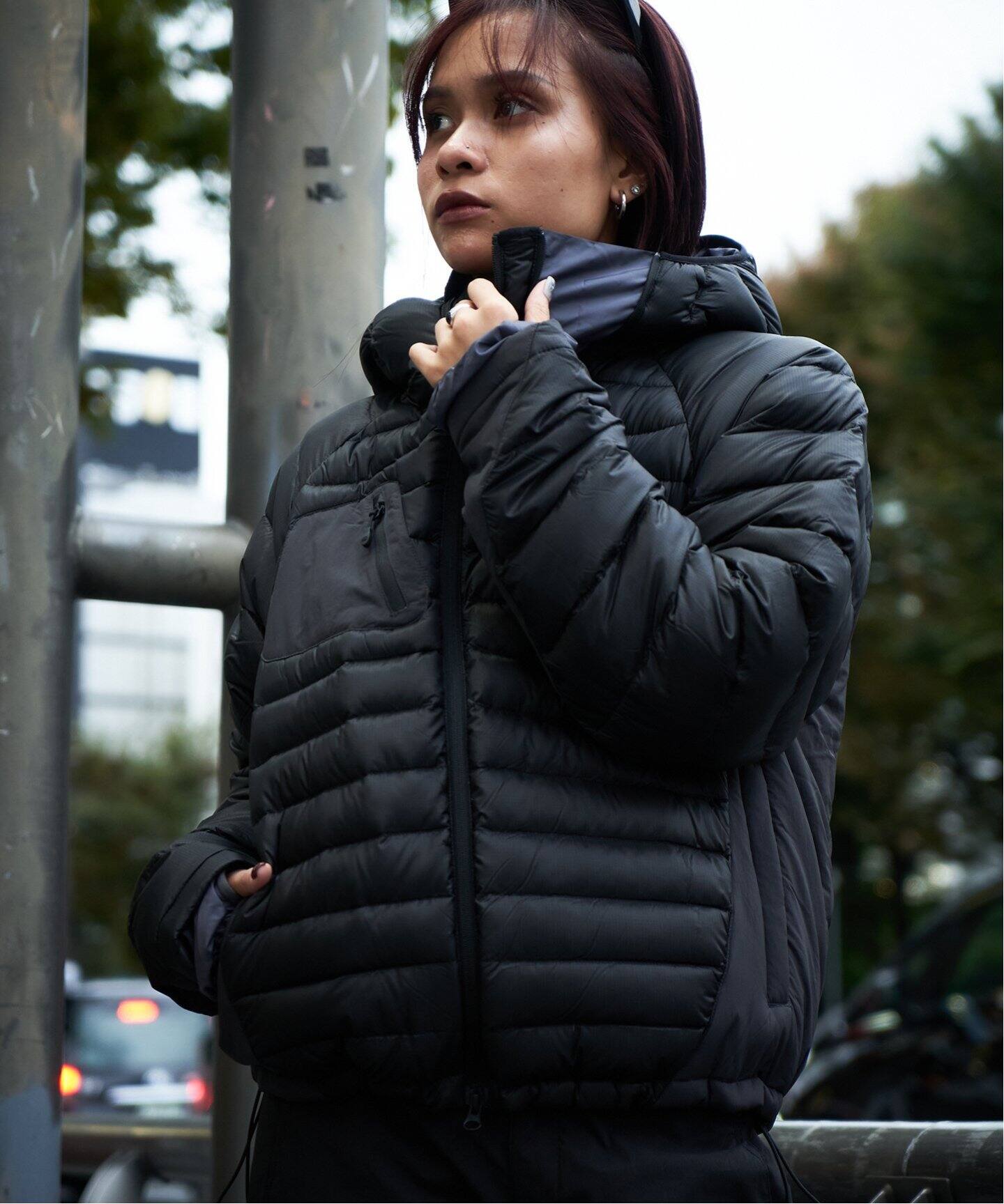 SAN SAN GEAR / サン サン ギア】PANELED PUFFER JACKET（ダウン 