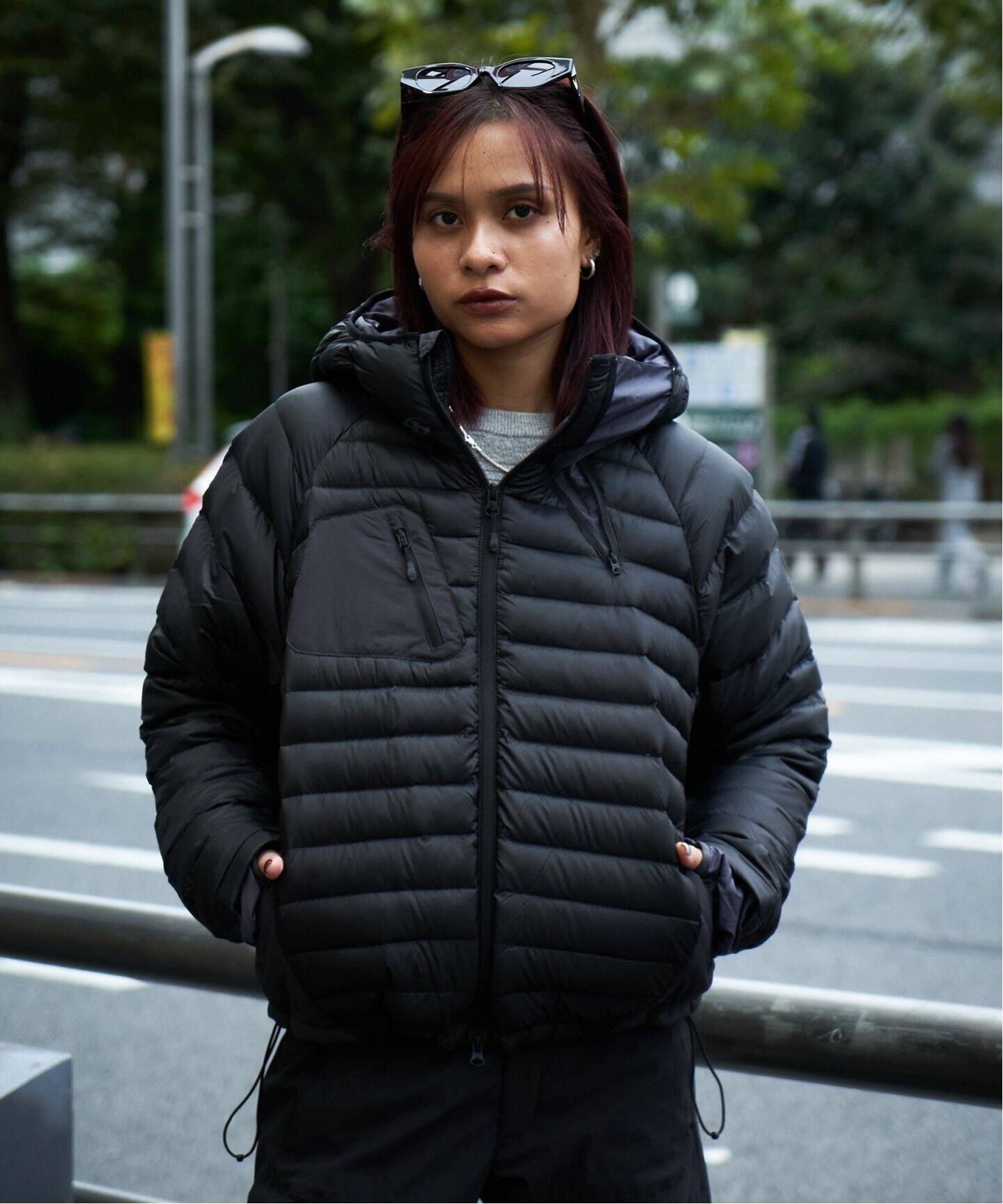 SAN SAN GEAR / サン サン ギア】PANELED PUFFER JACKET（ダウン 