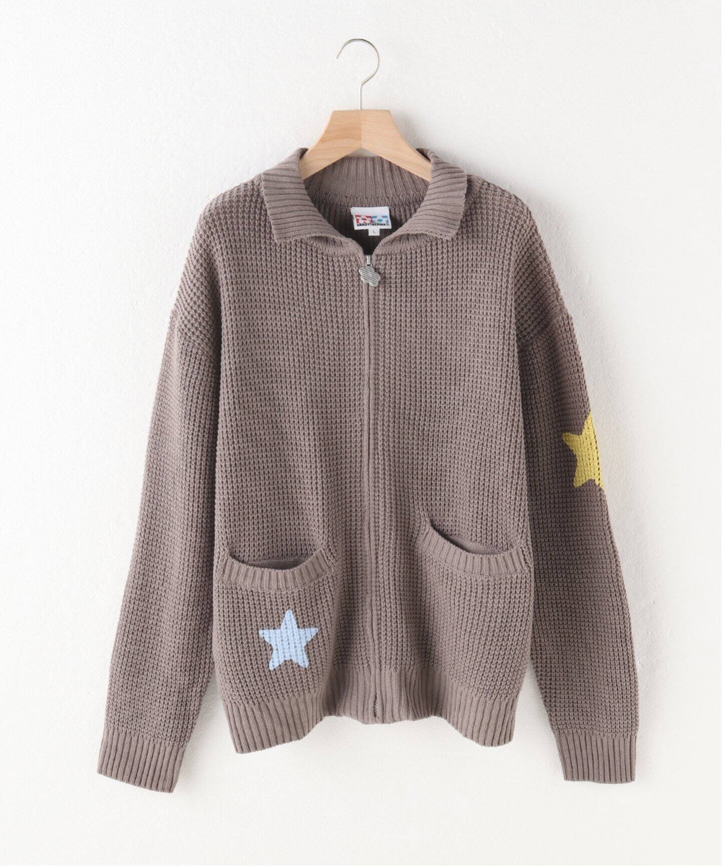 VANDY THE PINK / ヴァンディーザピンク】STAR KNIT ZIP UP（その他  