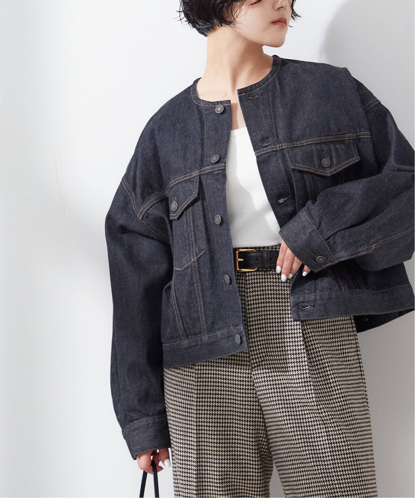 12.5OZ デニム ノーカラージャケット（デニムジャケット）｜JOURNAL 