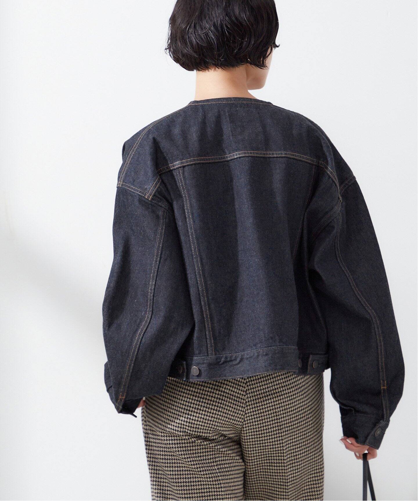 12.5OZ デニム ノーカラージャケット（デニムジャケット）｜JOURNAL 