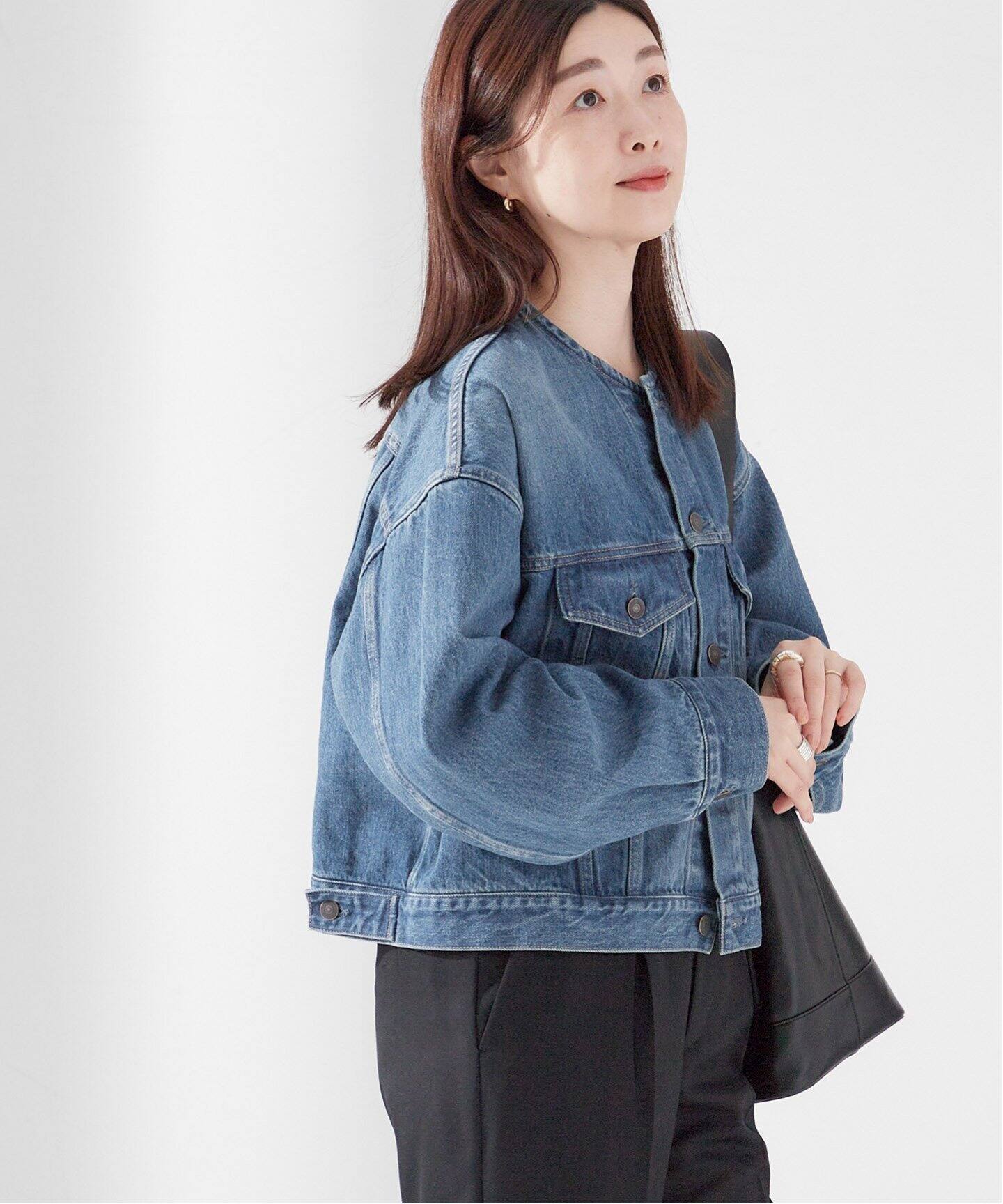 12.5OZ デニム ノーカラージャケット（デニムジャケット）｜JOURNAL 