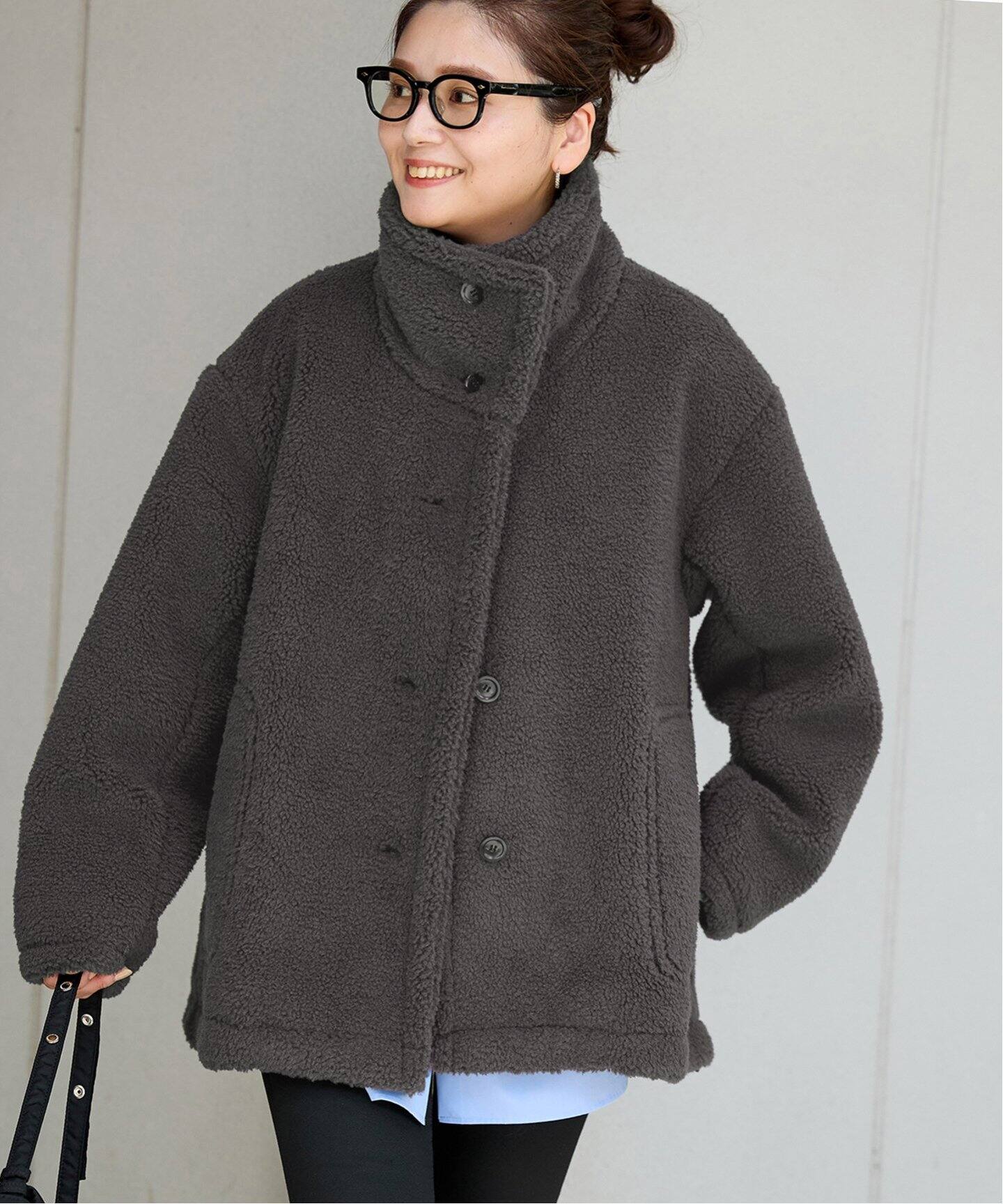 追加》エコファーショートブルゾン（ボア・フリース）｜JOURNAL 