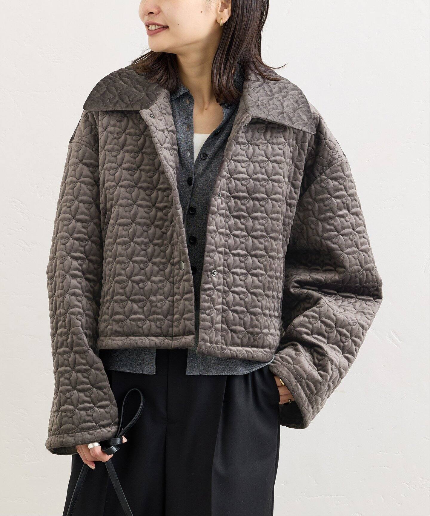 別珍キルティングショートブルゾン（その他ブルゾン／アウター 