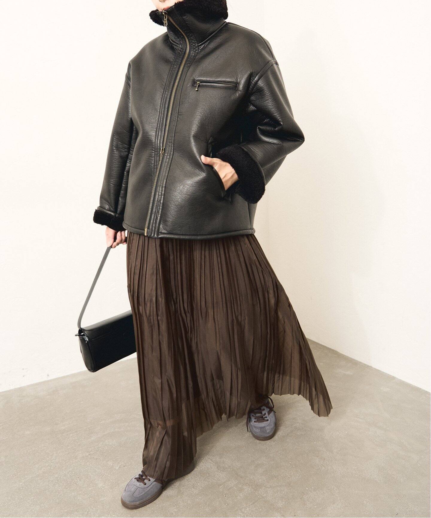 フェイクレザーボアブルゾン（レザージャケット）｜JOURNAL STANDARD  