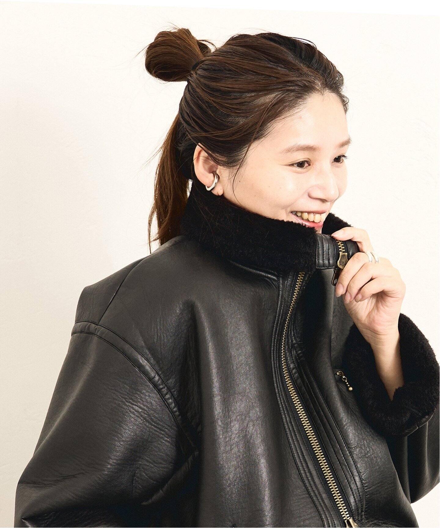 フェイクレザーボアブルゾン（レザージャケット）｜JOURNAL STANDARD  