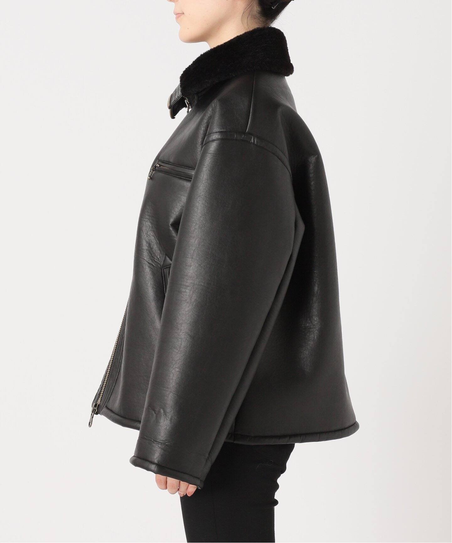 フェイクレザーボアブルゾン（レザージャケット）｜JOURNAL STANDARD  