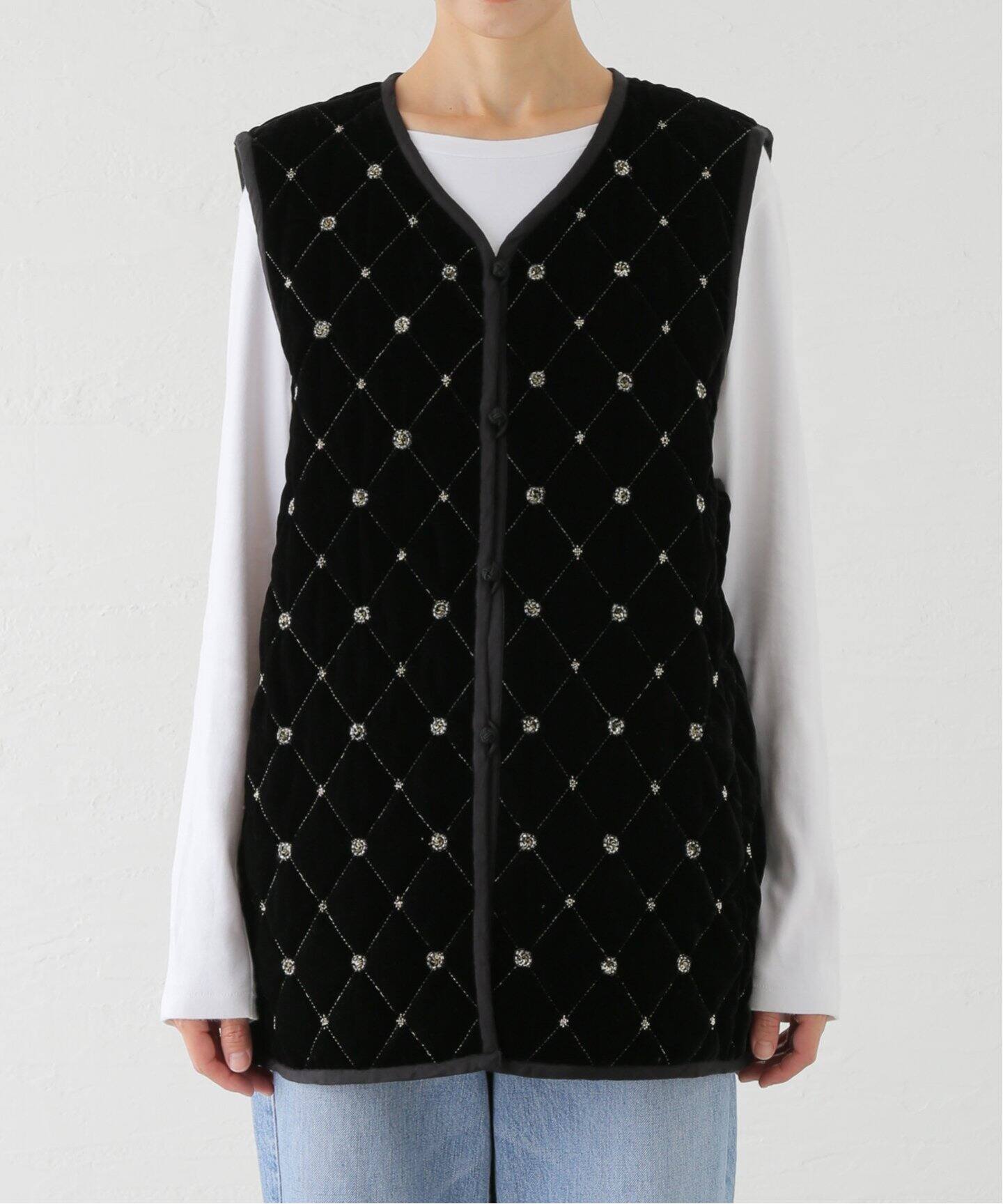 SARA MALLIKA/サラマリカ】PARVEEN BEADS EMB GILET:ベスト020942SP1 