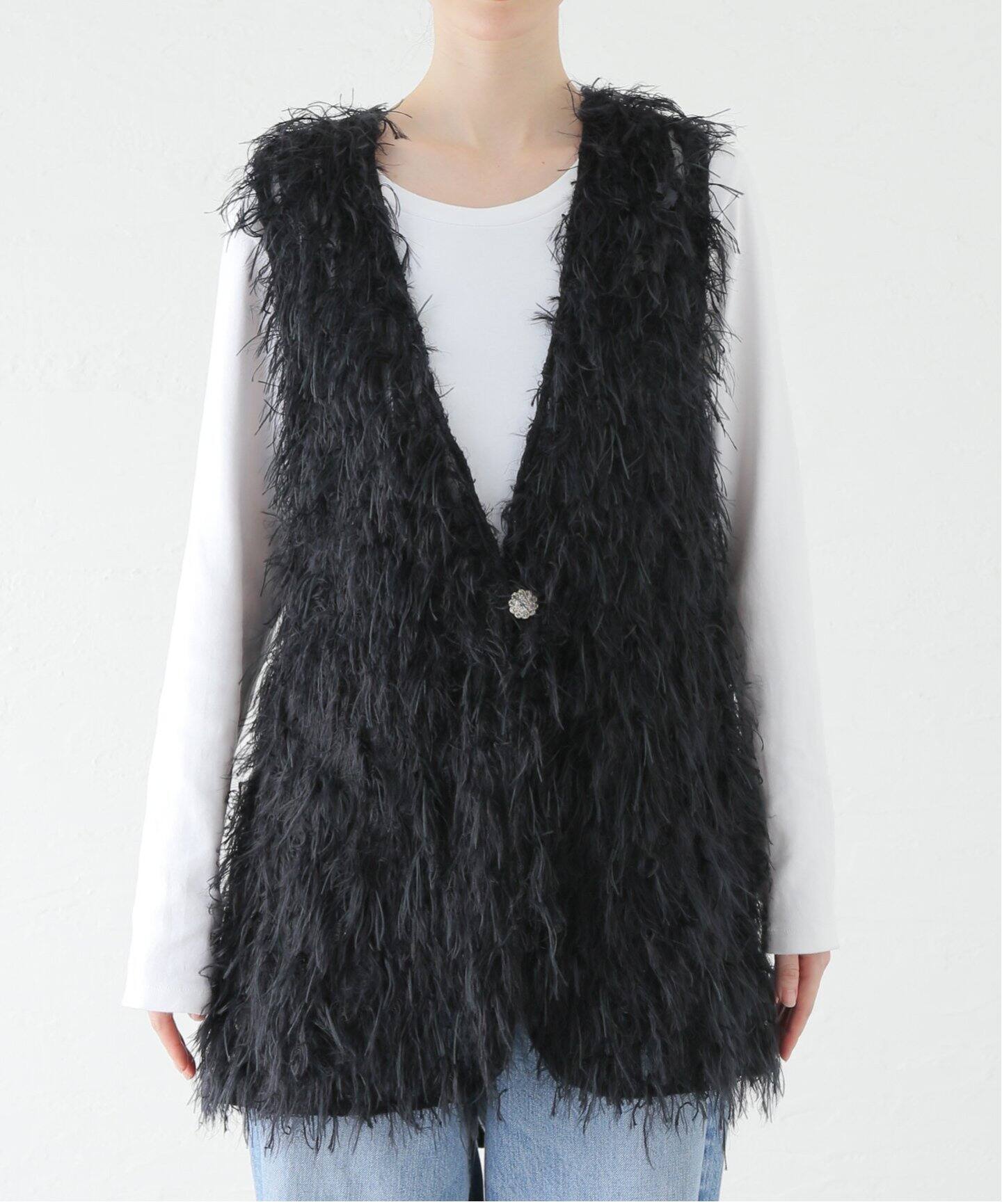 leur logette/ルールロジェット】fluffy vest 03608（ベスト 