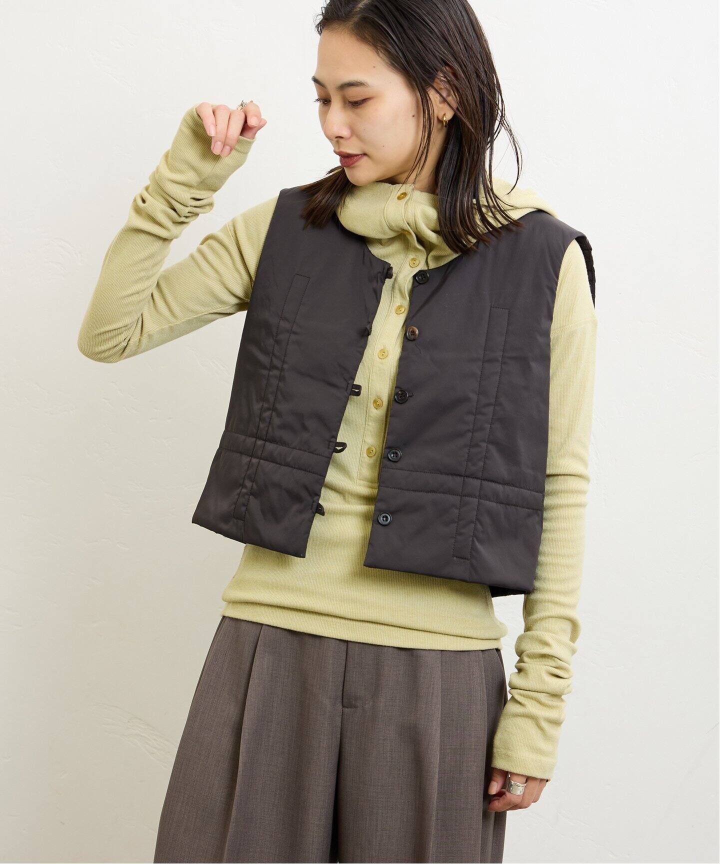 LOW CLASSIC/ロウ・クラシック】VOLUME STITCH PADDED VEST LW243VT01 