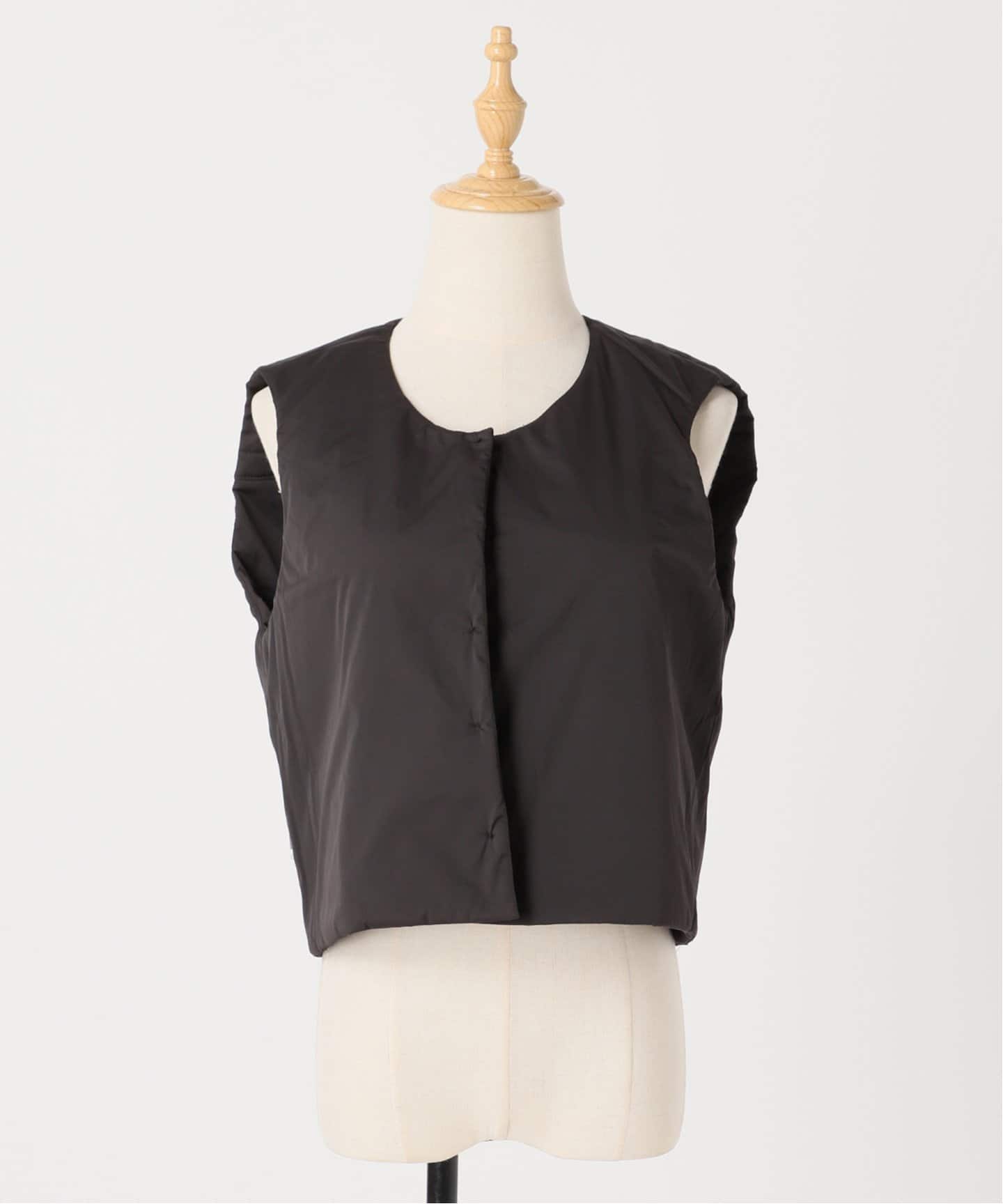 ロウクラシック　Low classic ノーカラージャケット　ベスト　L LOW CLASSIC(ロウ クラシック) ベスト・ジレ(レディース) - 海外