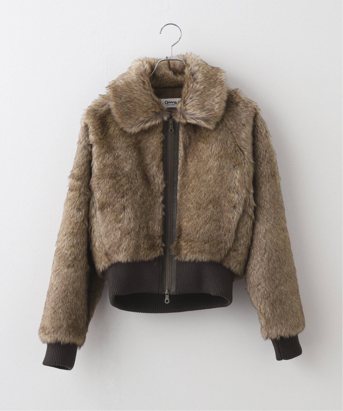 美品】JOURNAL STANDARD エコ ファー ジャケット グリーン 系（追加  