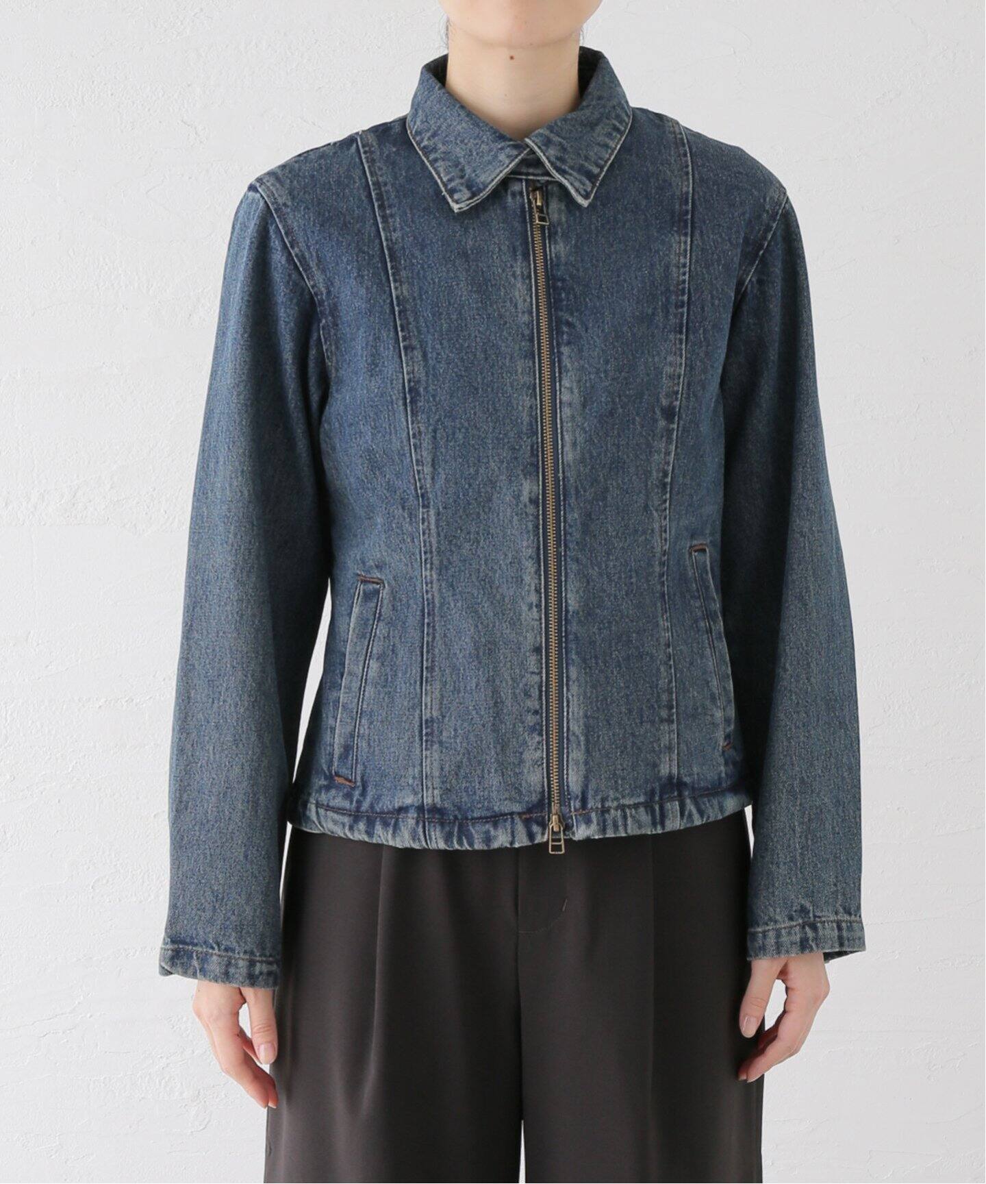 別注【Oriens×Cimarron】 biker jacket：デニムジャケット（デニム 