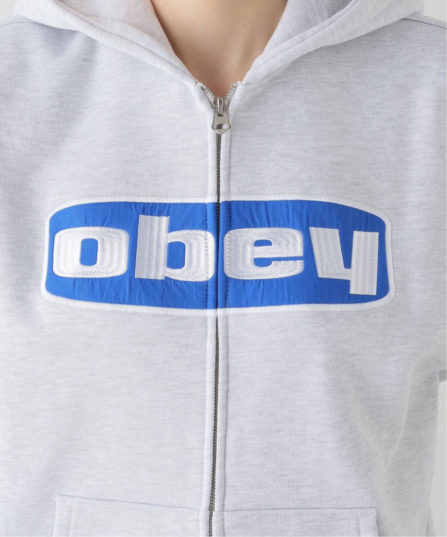 OBEY】BOXED IN EXTRA HEAVY ZIP HOOD 112460024 ：裏起毛ジップジップ 