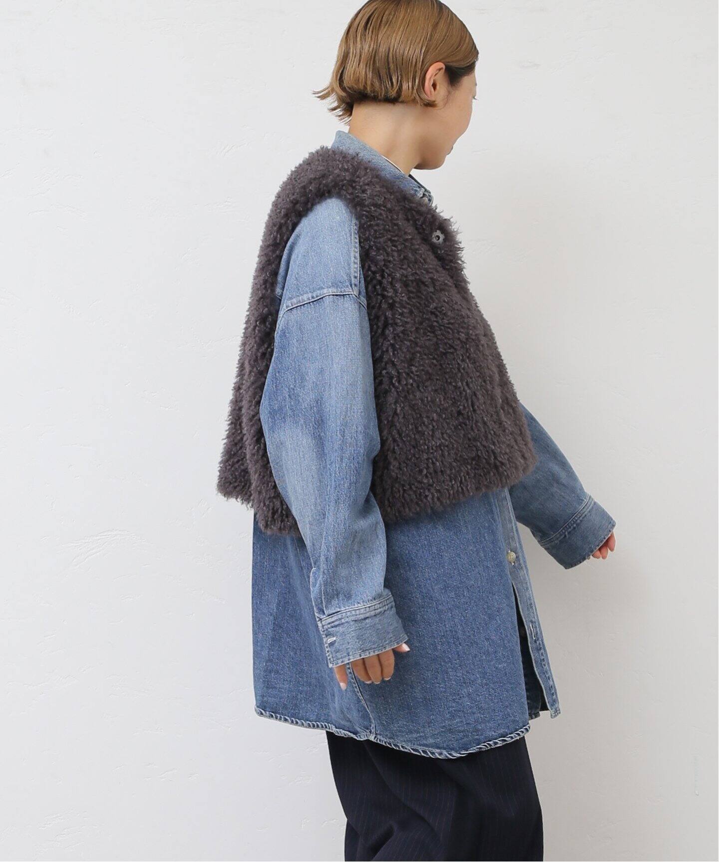 カーリーショートベスト（006）（ベスト）｜journal standard luxe 