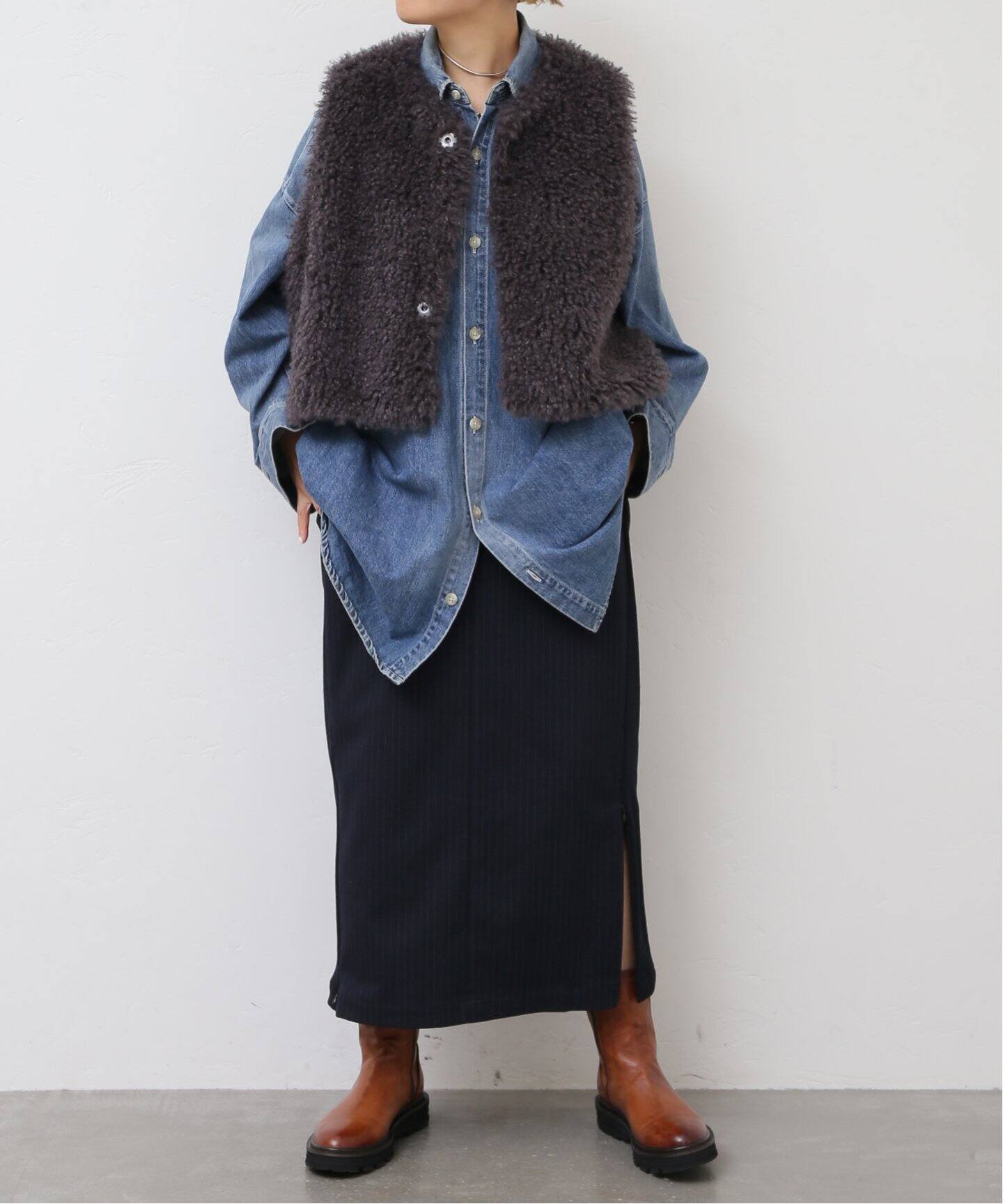 カーリーショートベスト（006）（ベスト）｜journal standard luxe 