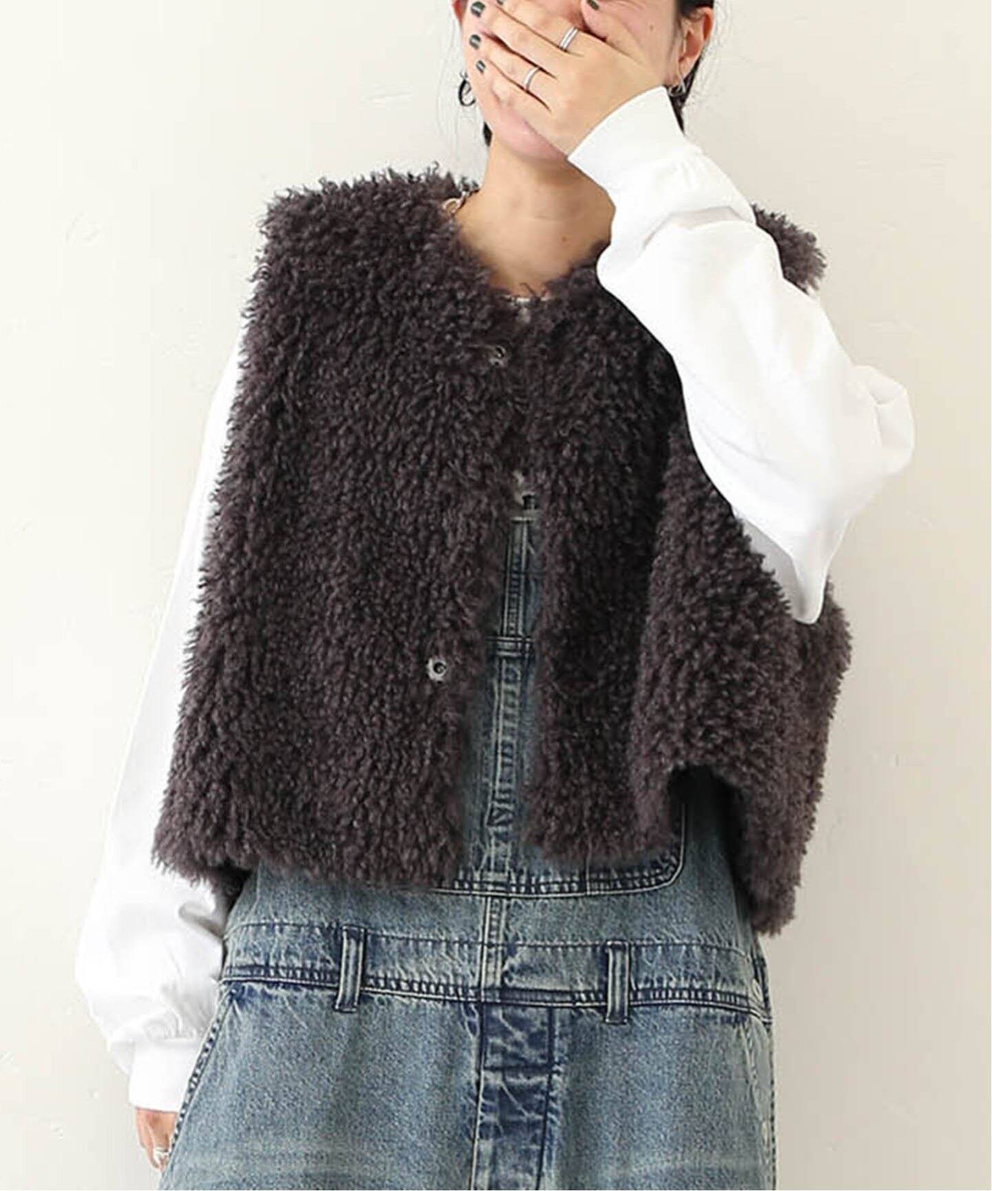 追加》カーリーショートベスト（ベスト）｜journal standard luxe 