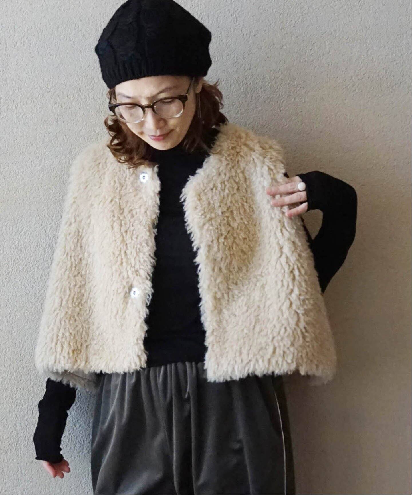 追加》カーリーショートベスト（ベスト）｜journal standard luxe 