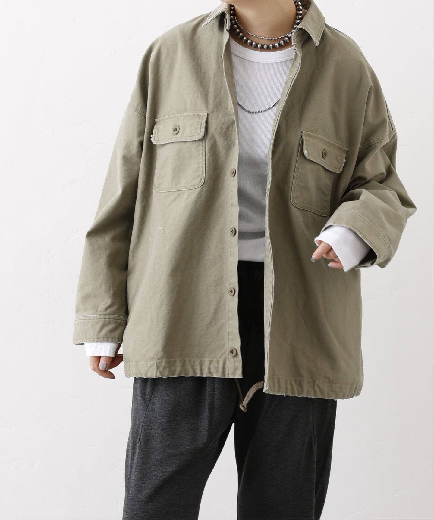 再再販！ バックサテンCPOシャツブルゾン（その他ブルゾン／アウター ジャケット・アウター