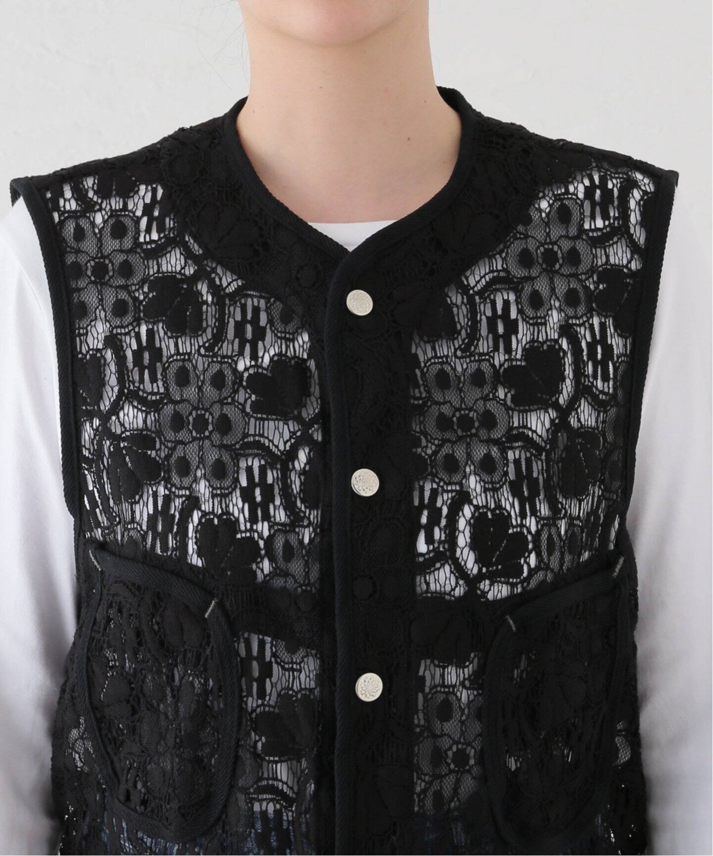 HARi / ハリ】LACE WORK VEST（ベスト）｜journal standard luxe 