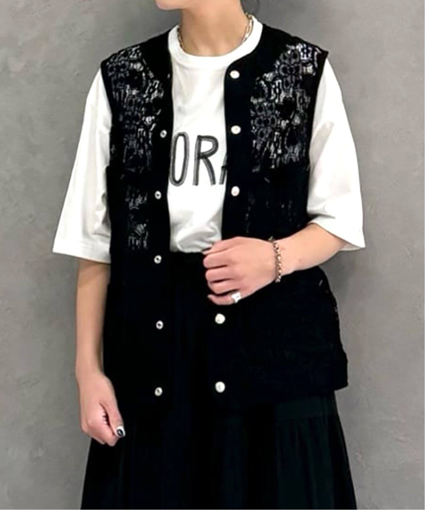 HARi / ハリ】LACE WORK VEST（ベスト）｜journal standard luxe 