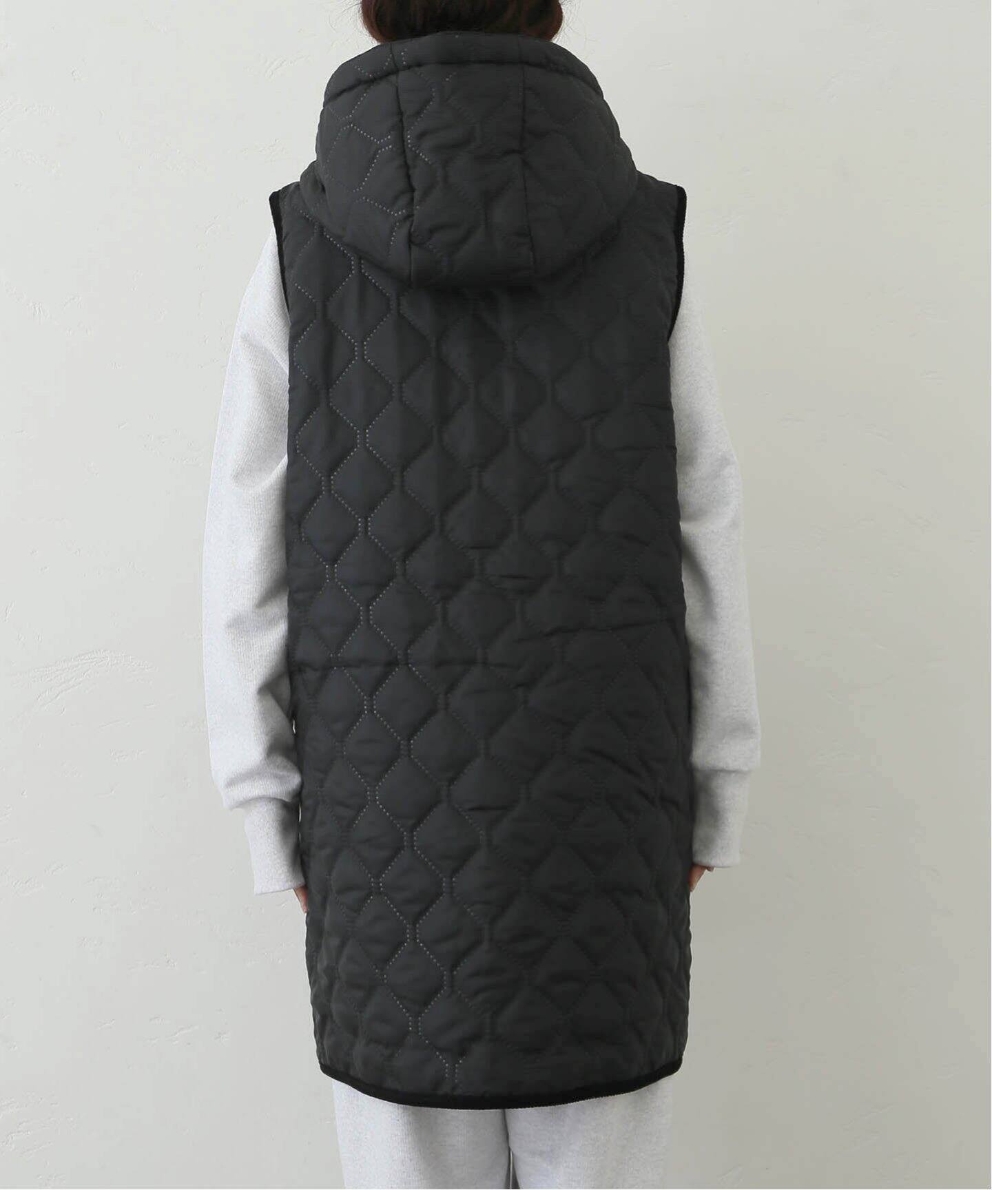 ARMEN 】REVERSIBLE HOODED LONG VEST（ダウン・中綿ベスト）｜journal 