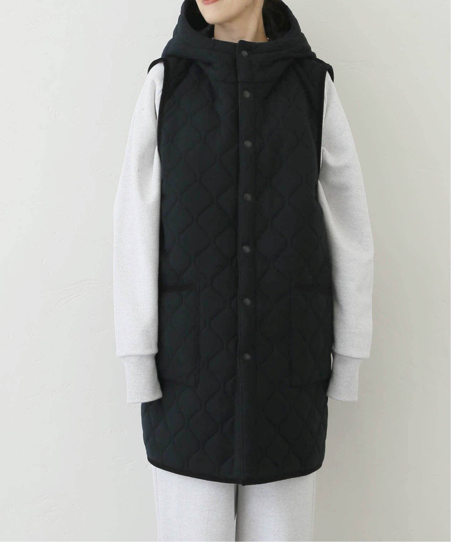 ARMEN 】REVERSIBLE HOODED LONG VEST（ダウン・中綿ベスト）｜journal 