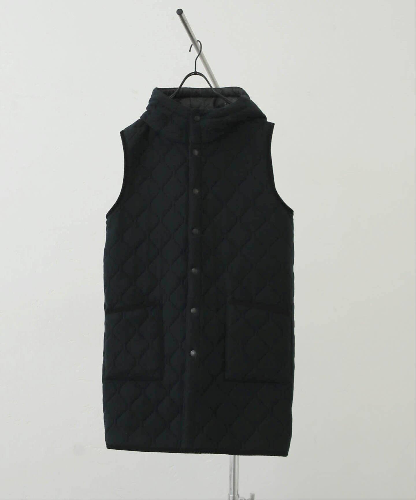 ARMEN 】REVERSIBLE HOODED LONG VEST（ダウン・中綿ベスト）｜journal 