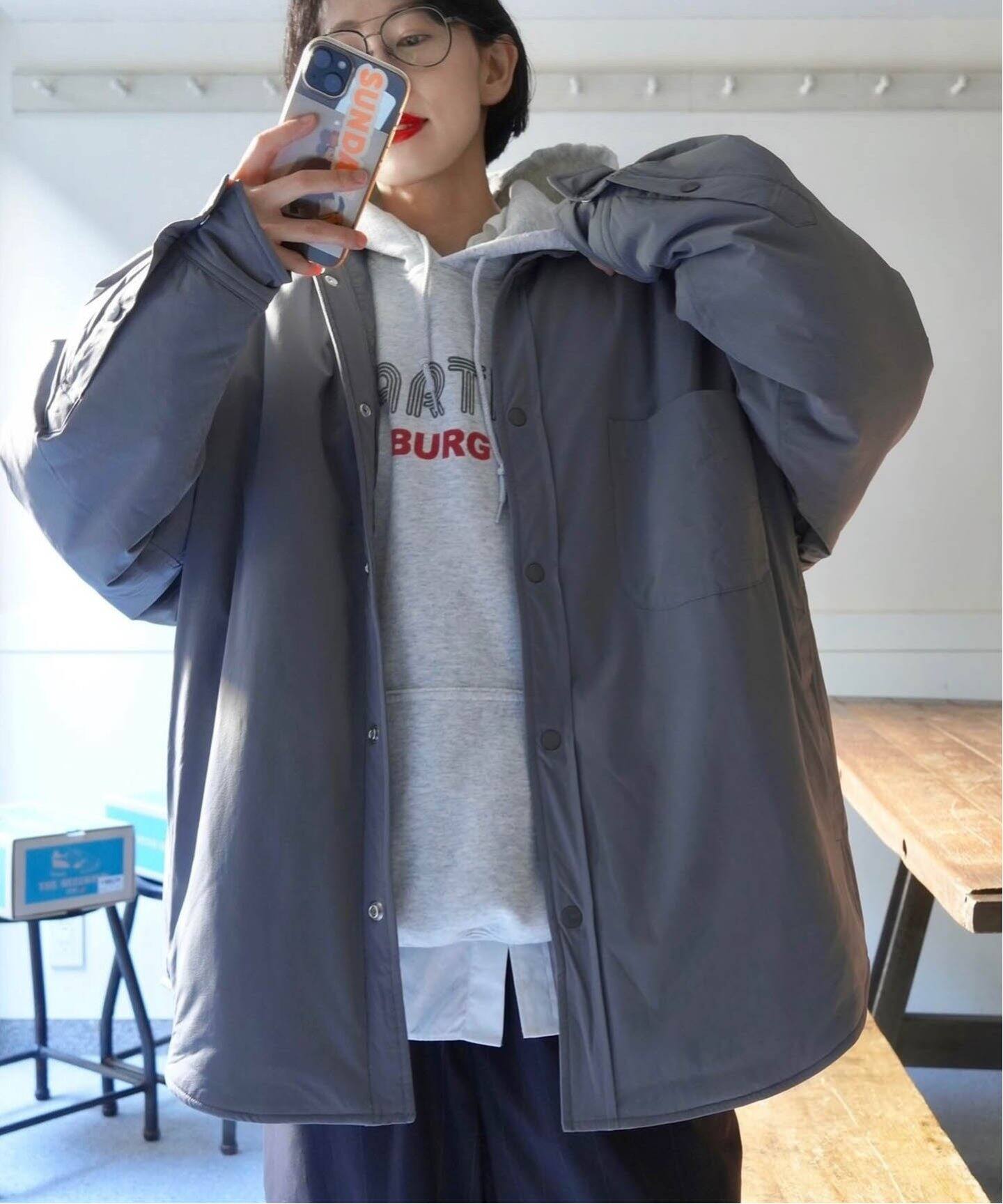 予約》【AUTRY】 PADDED SHIRT JACKET（その他ブルゾン／アウター 