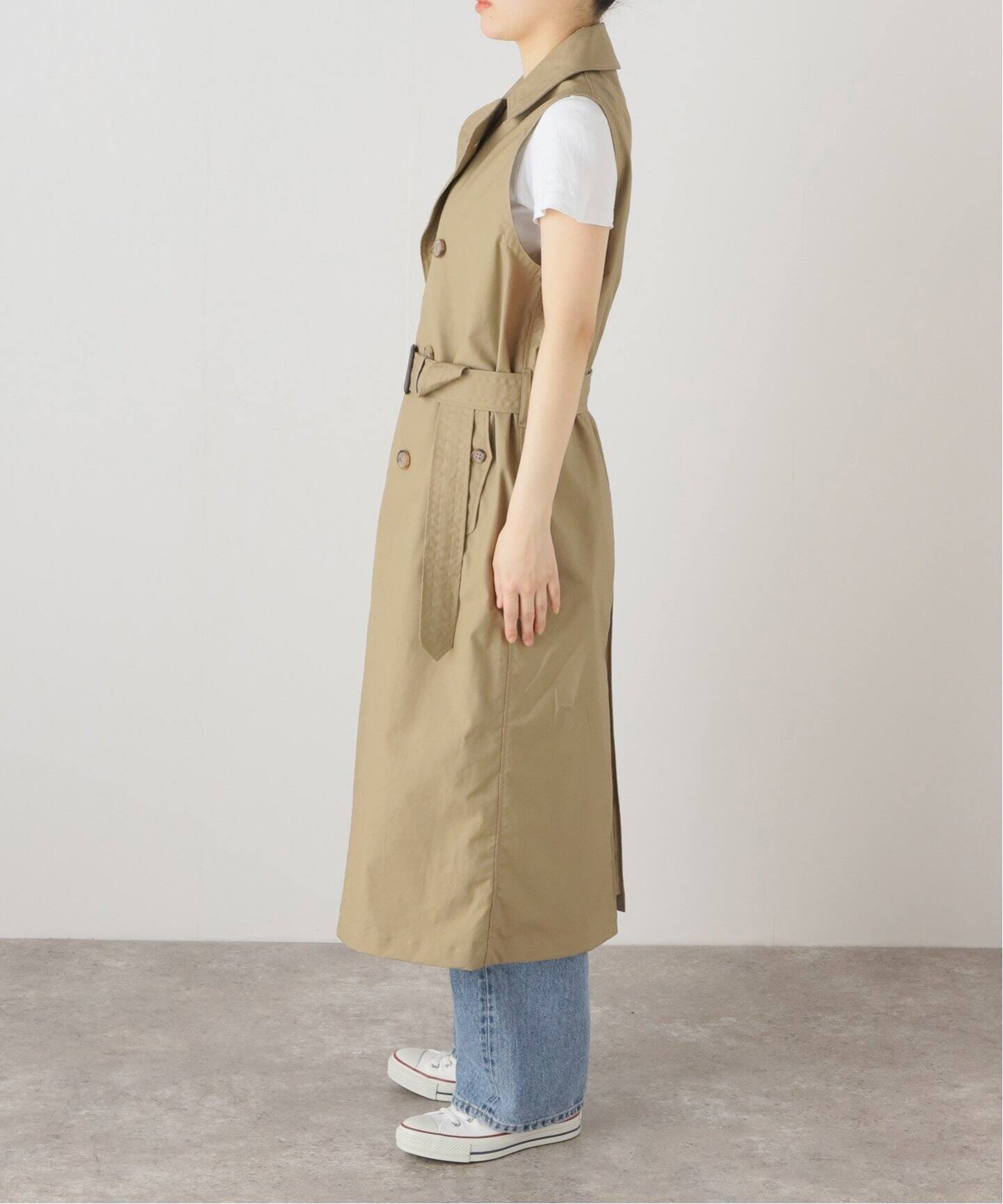 Modele Particulier ARMEN】NO SLEEVE DOUBLE BREASTED COAT（その他  