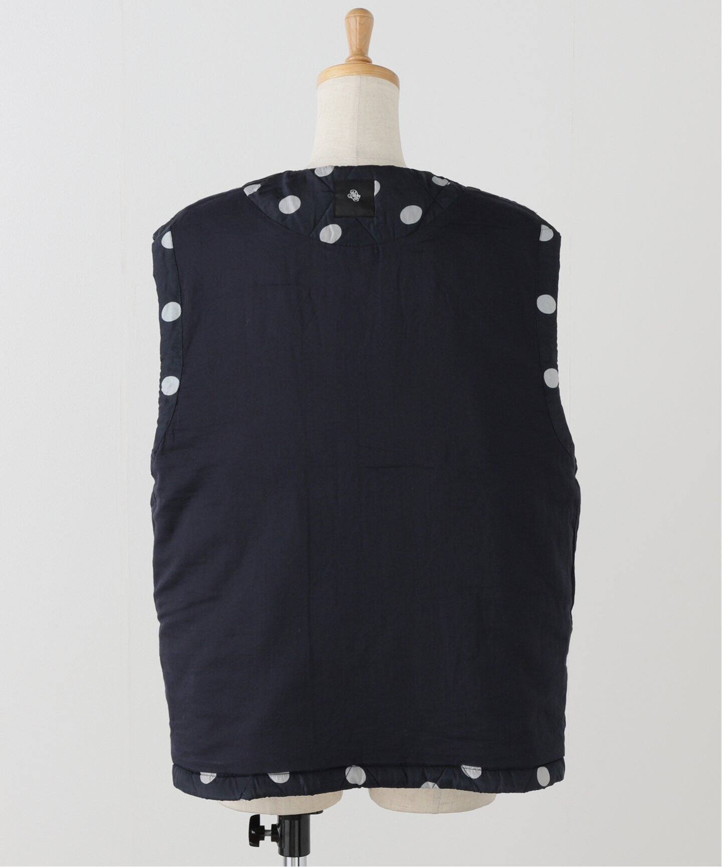 maison de soil /メゾン ド ソイル 】PADDED SILK DOT DOUBLE VE（中綿 