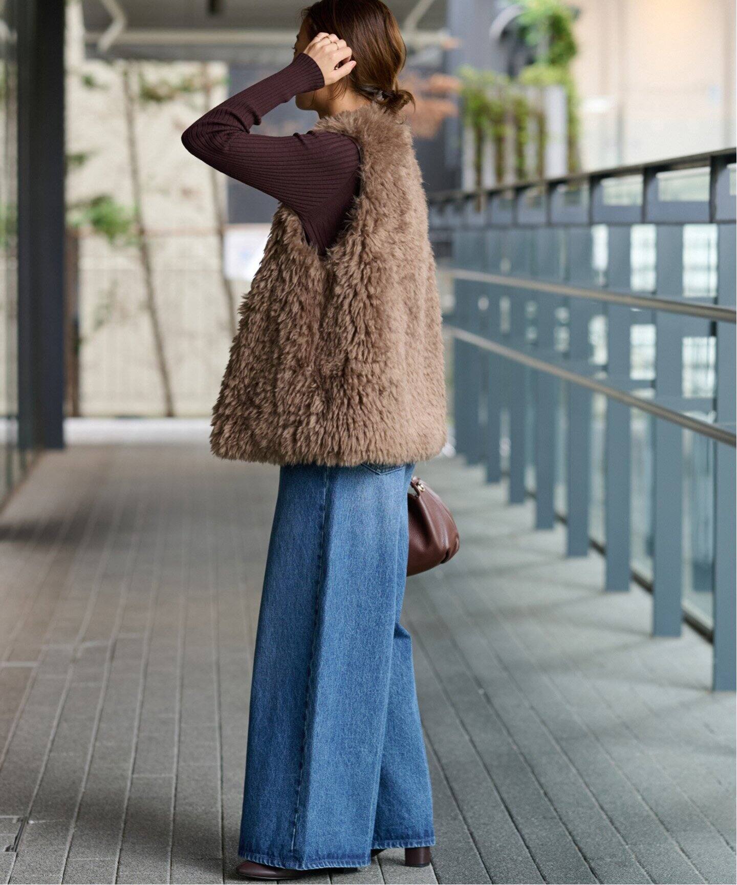 JOURNAL STANDARD relume フェイクファーベスト【美品】 - ベスト・ジレ