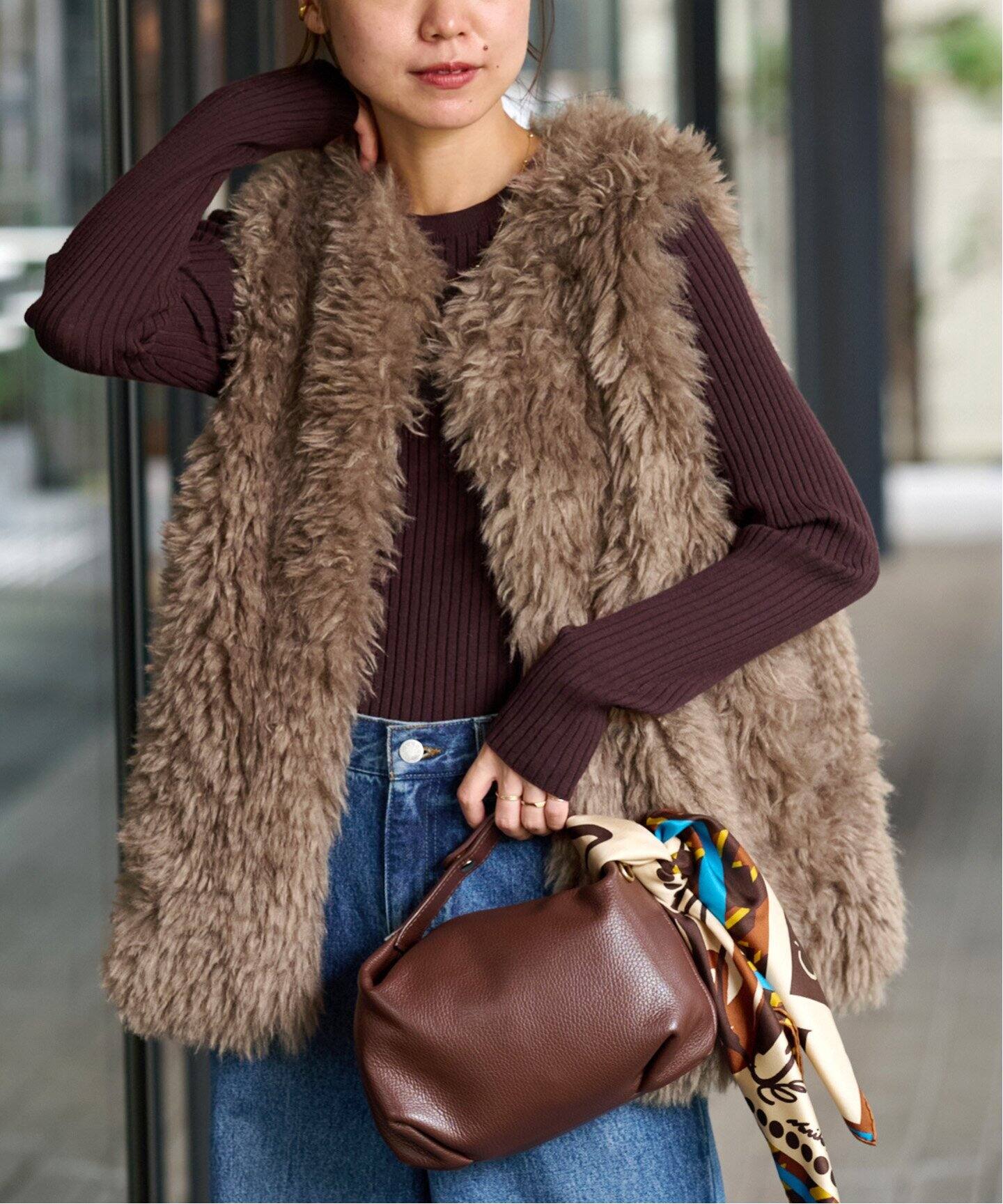 ロングカーリーフェイクファーベスト（ベスト）｜JOURNAL STANDARD  