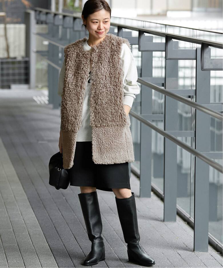 追加》ミックスボア×フェイクファーベスト（ベスト）｜JOURNAL  