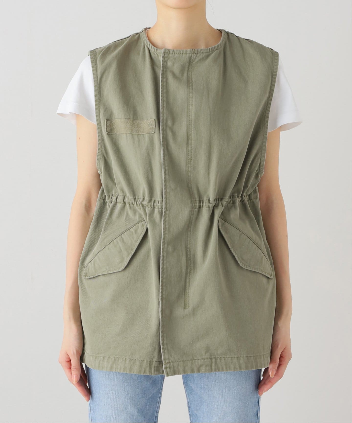 コットンツイルノーカラーモッズベスト（ベスト）｜JOURNAL