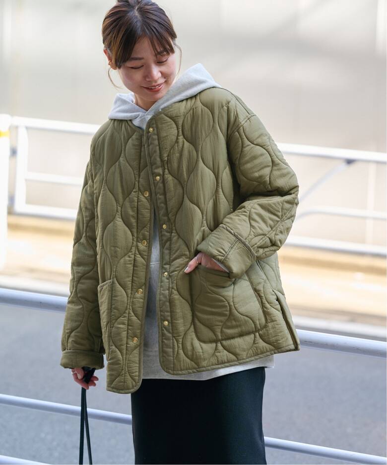 オリーブグリーン キルティングジャケット ラベンハム （LAVENHAM  