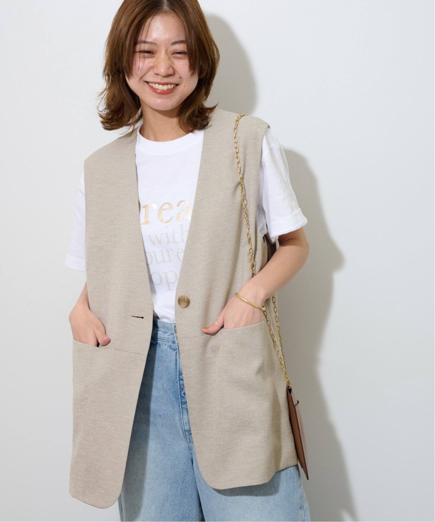 追加》ライトオックスノーカラージレ（ジレ）｜JOURNAL STANDARD 