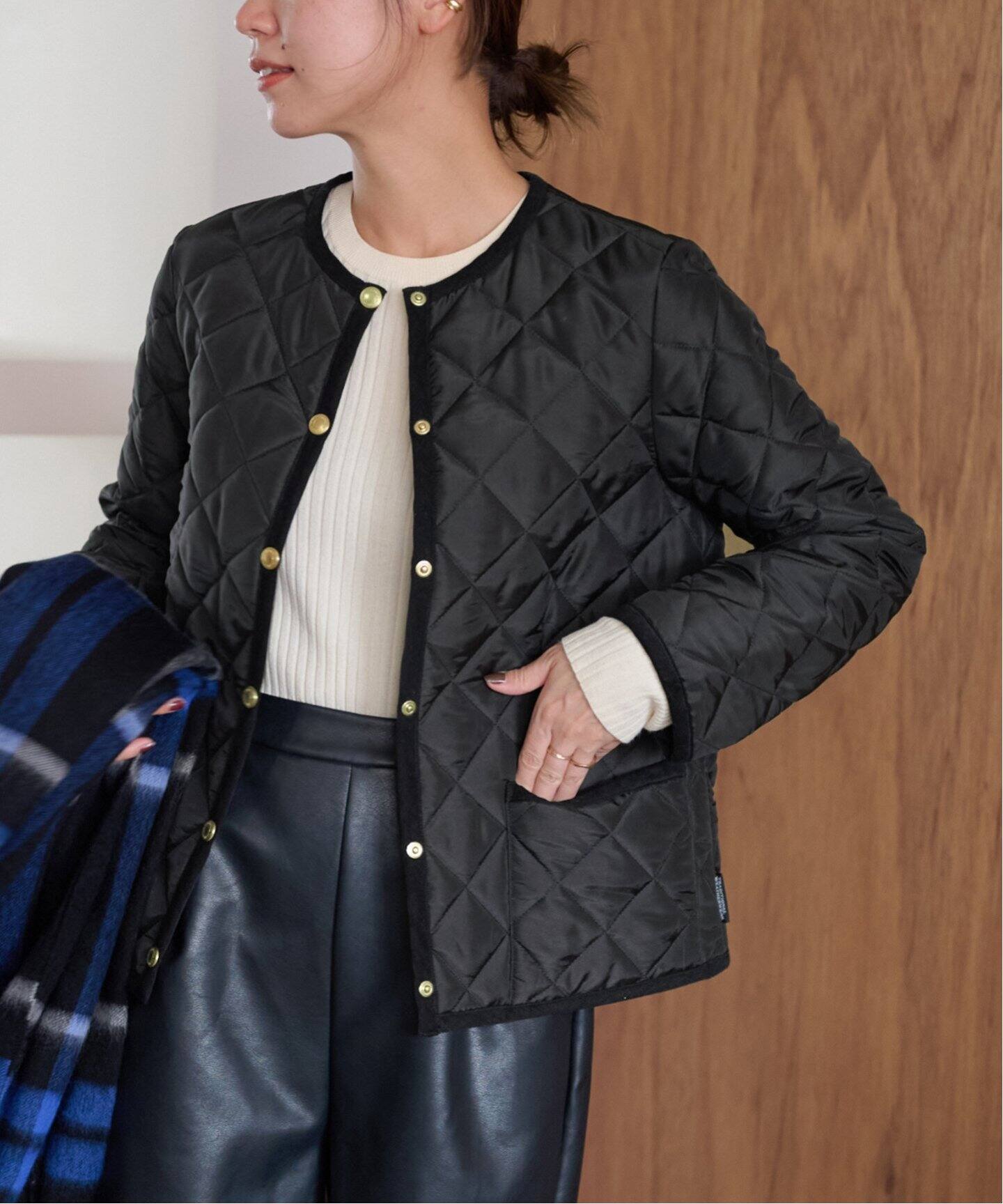 LA つくし PERLA ネイビー チェスターコート