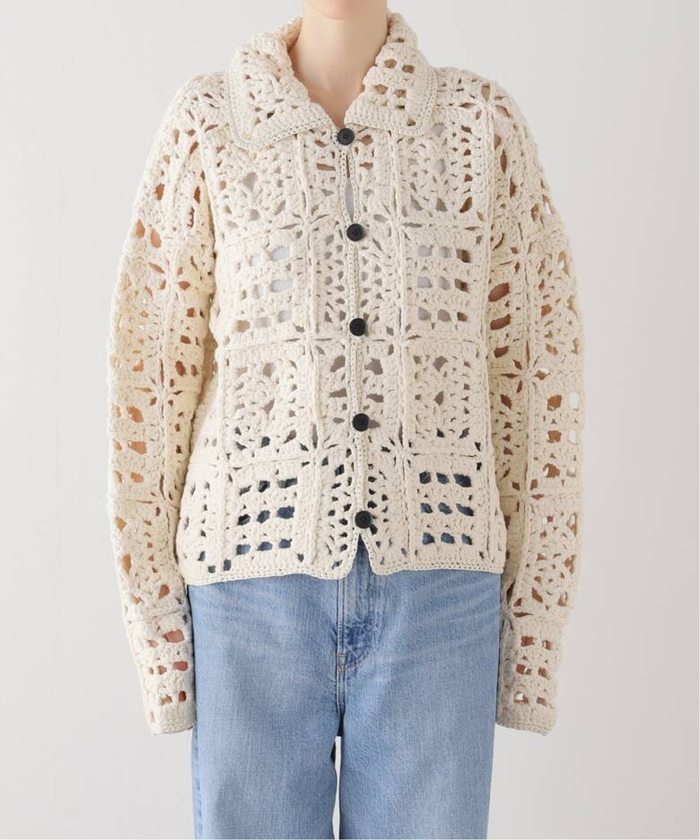 TODAYFUL / トゥデイフル】 Crochet Knit Shirts：ニット（ニット 