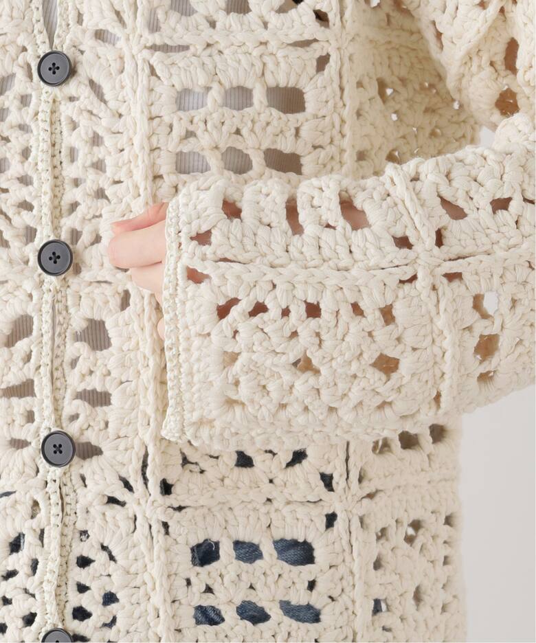TODAYFUL / トゥデイフル】 Crochet Knit Shirts：ニット（ニット 